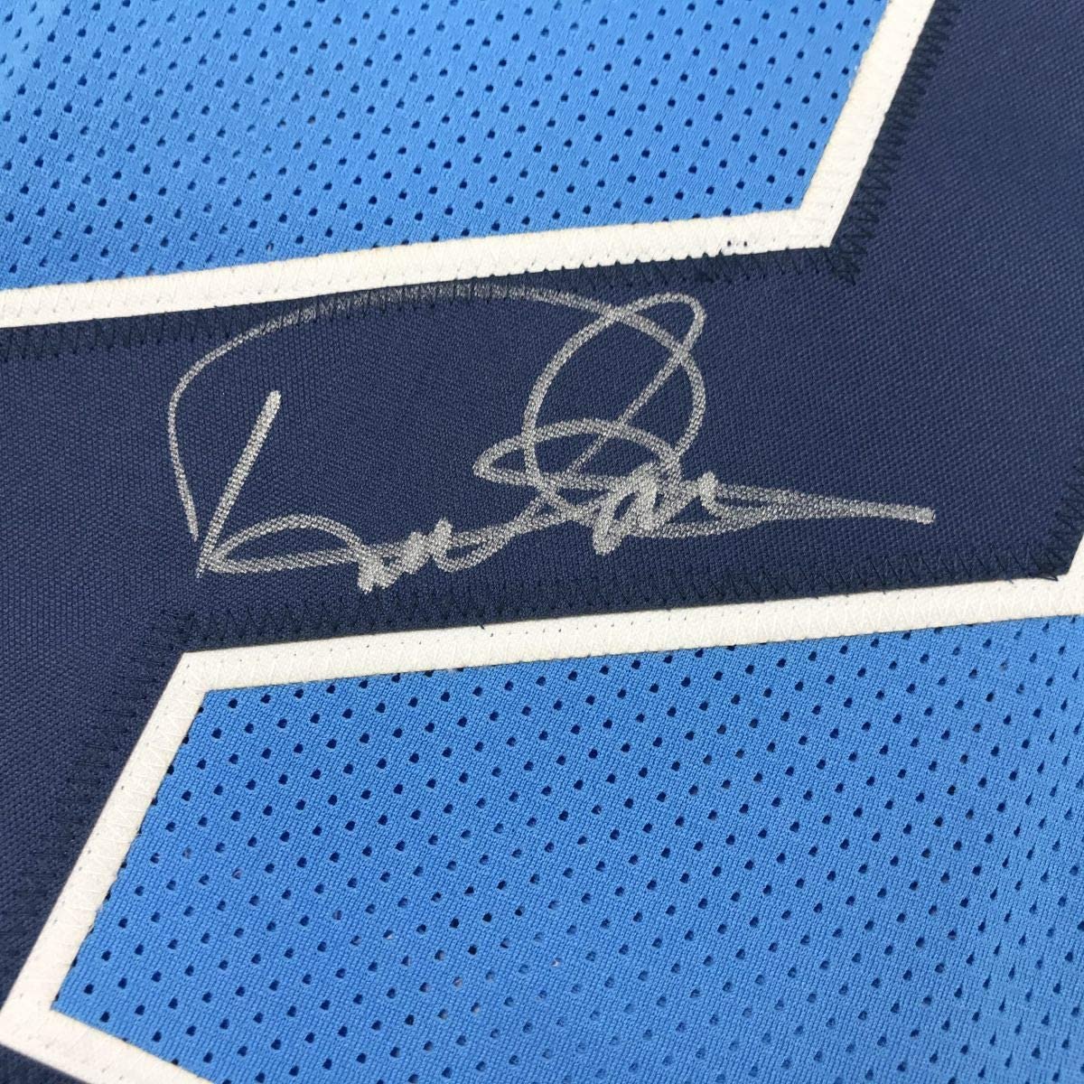 Autographed/Signed Derrick Henry Tennessee Titans Light Blue Football Jersey JSA COA