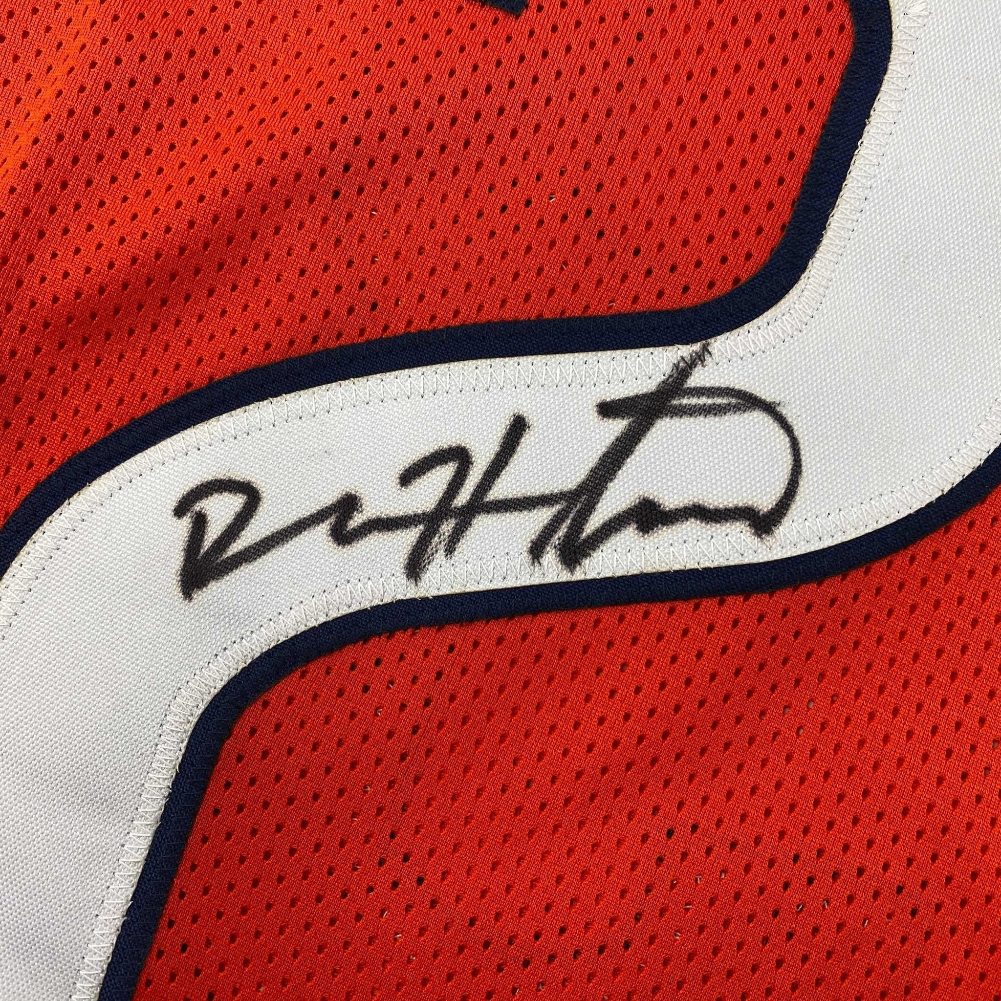 Autographed/Signed Devin Hester Chicago Orange Football Jersey JSA COA