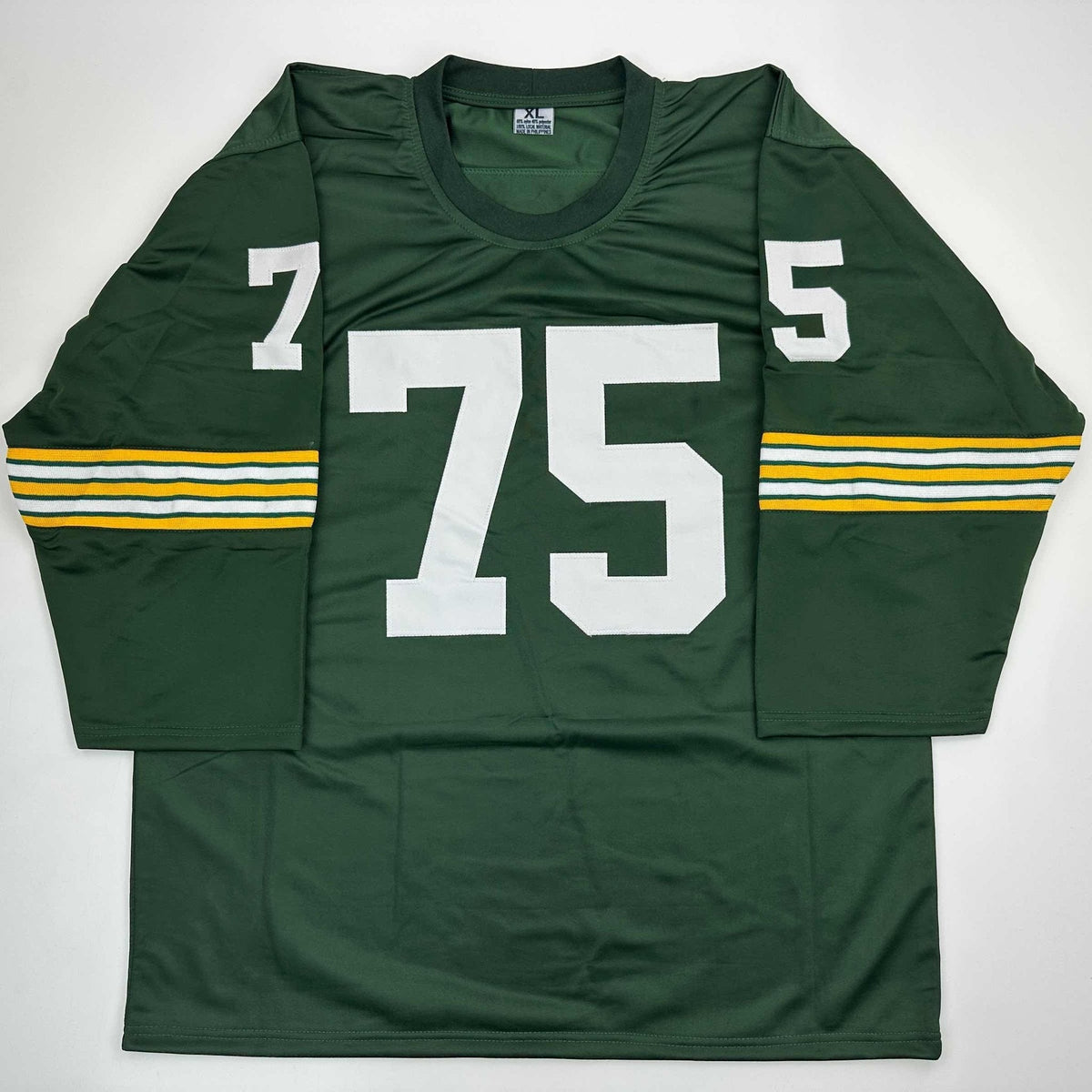 Autographed/Signed Forrest Gregg HOF 77 Green Bay Green Football Jersey JSA COA