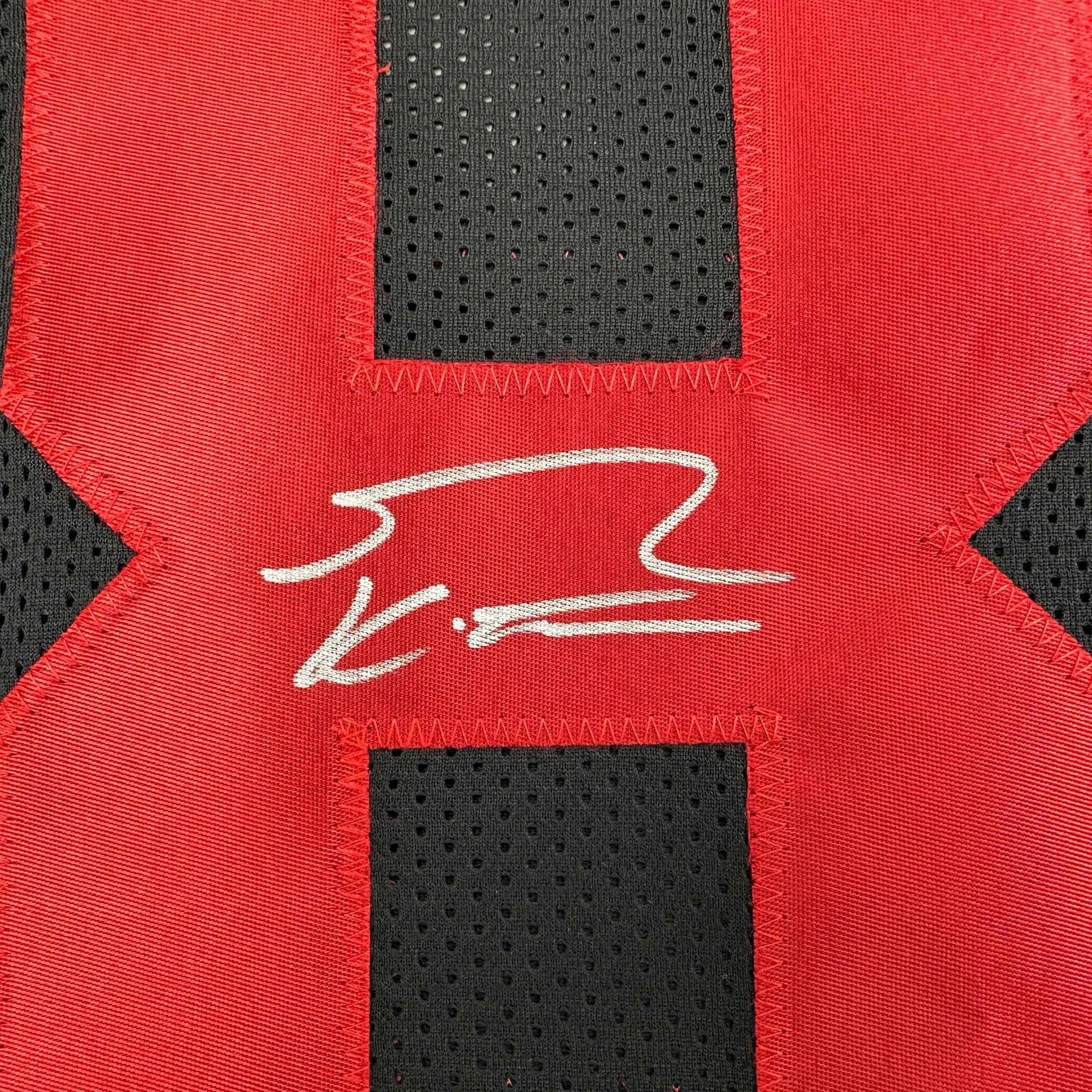 Autographed/Signed George Kittle San Francisco Black Football Jersey Beckett BAS COA
