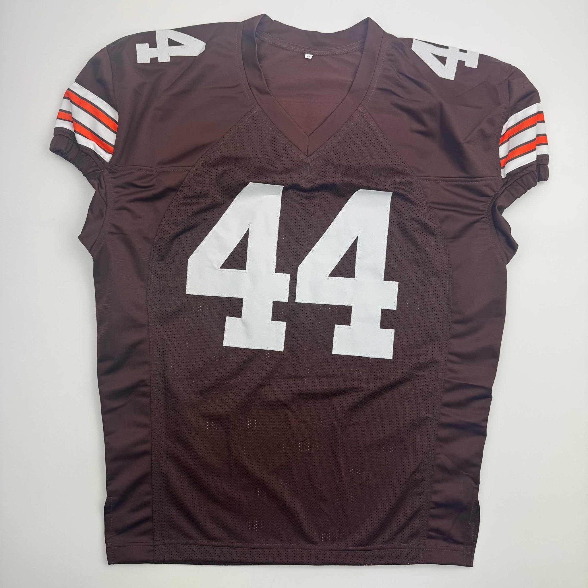 Autographed/Signed Harold Fannin Jr. Cleveland Football Brown Jersey JSA COA