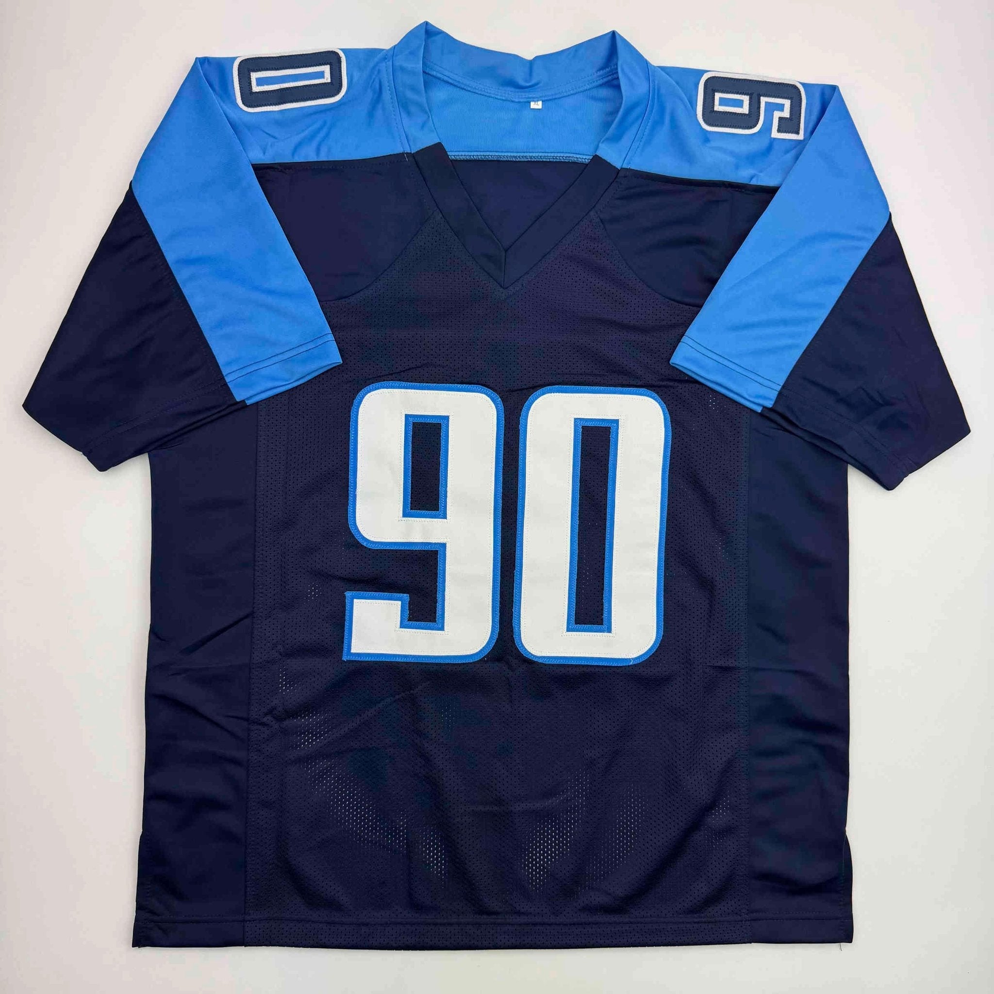 Autographed/Signed Jevon Kearse Tennessee Dark Blue Football Jersey JSA COA