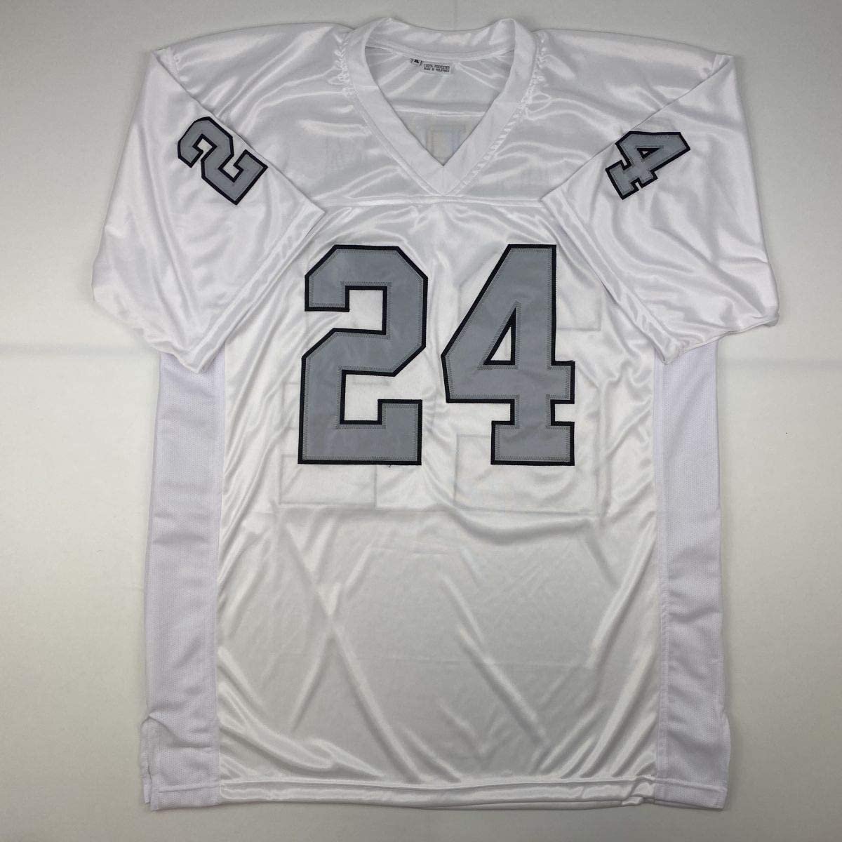 Autographed/Signed Johnathan Abram Las Vegas Oakland Color Rush Football Jersey JSA COA