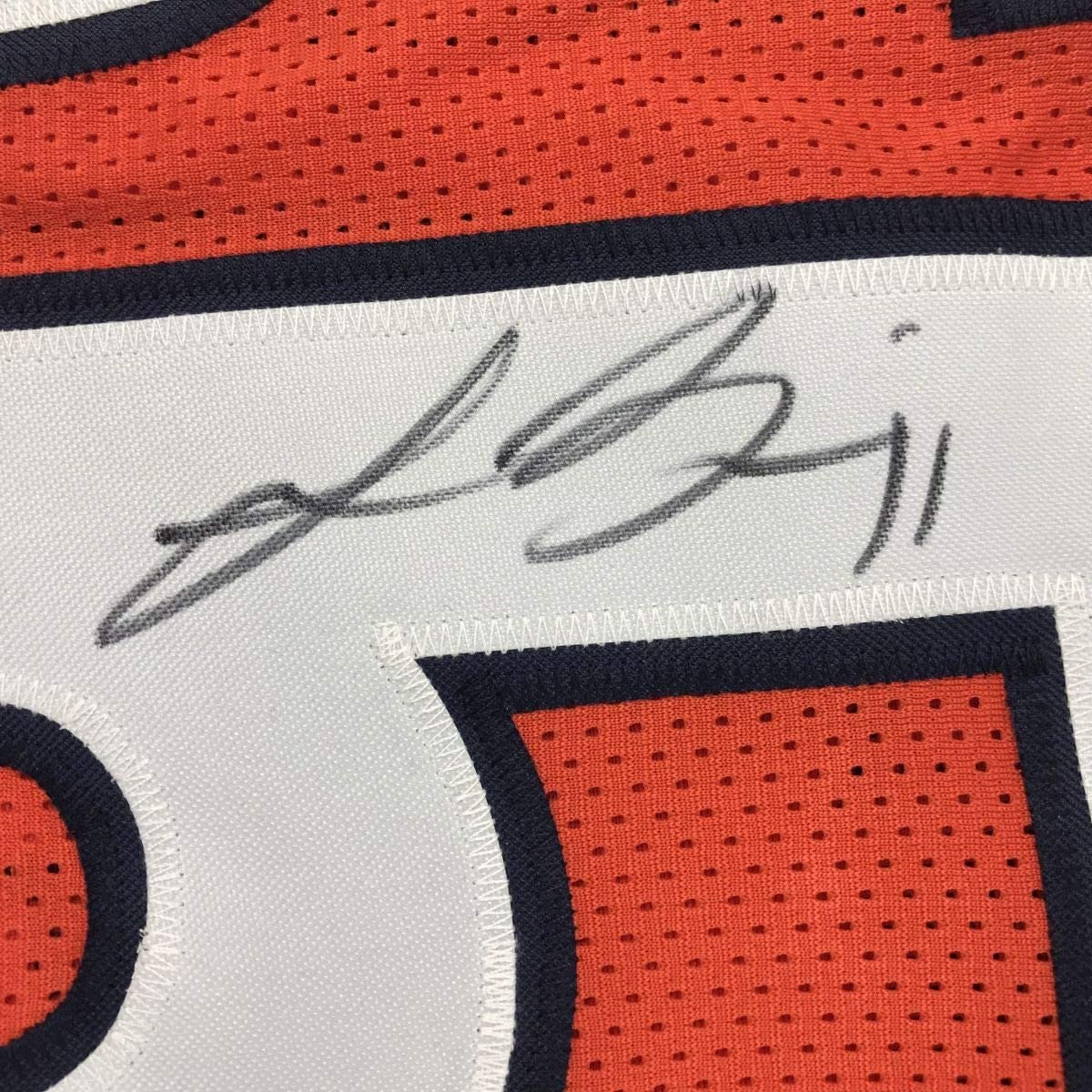 Autographed/Signed Lance Briggs Chicago Orange Football Jersey Beckett BAS COA
