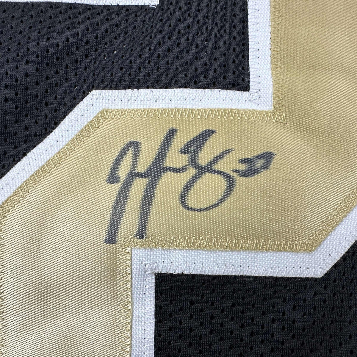 Autographed/Signed Malcolm Jenkins New Orleans Black Football Jersey Beckett BAS COA