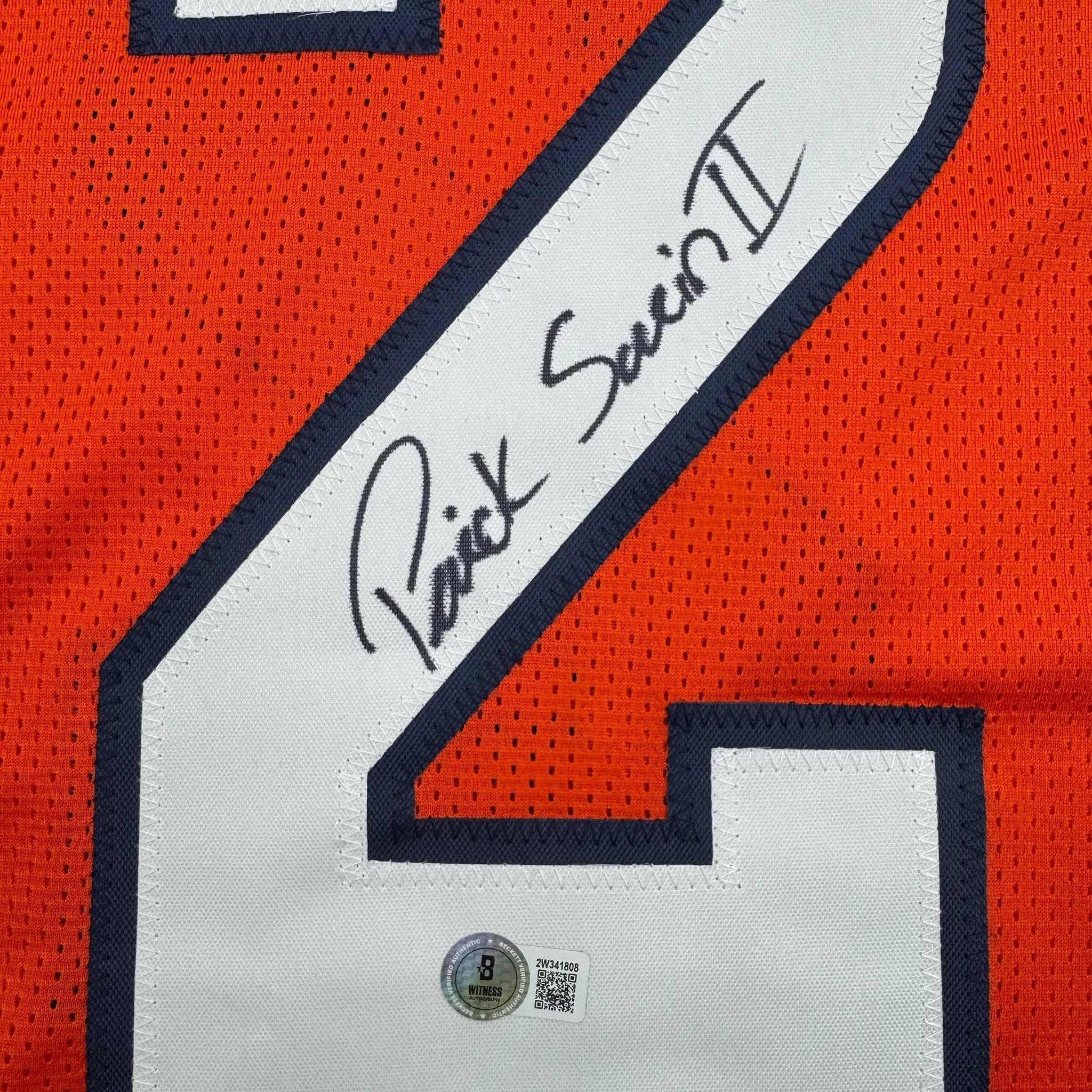 Autographed/Signed Patrick Surtain II Denver Orange Football Jersey JS