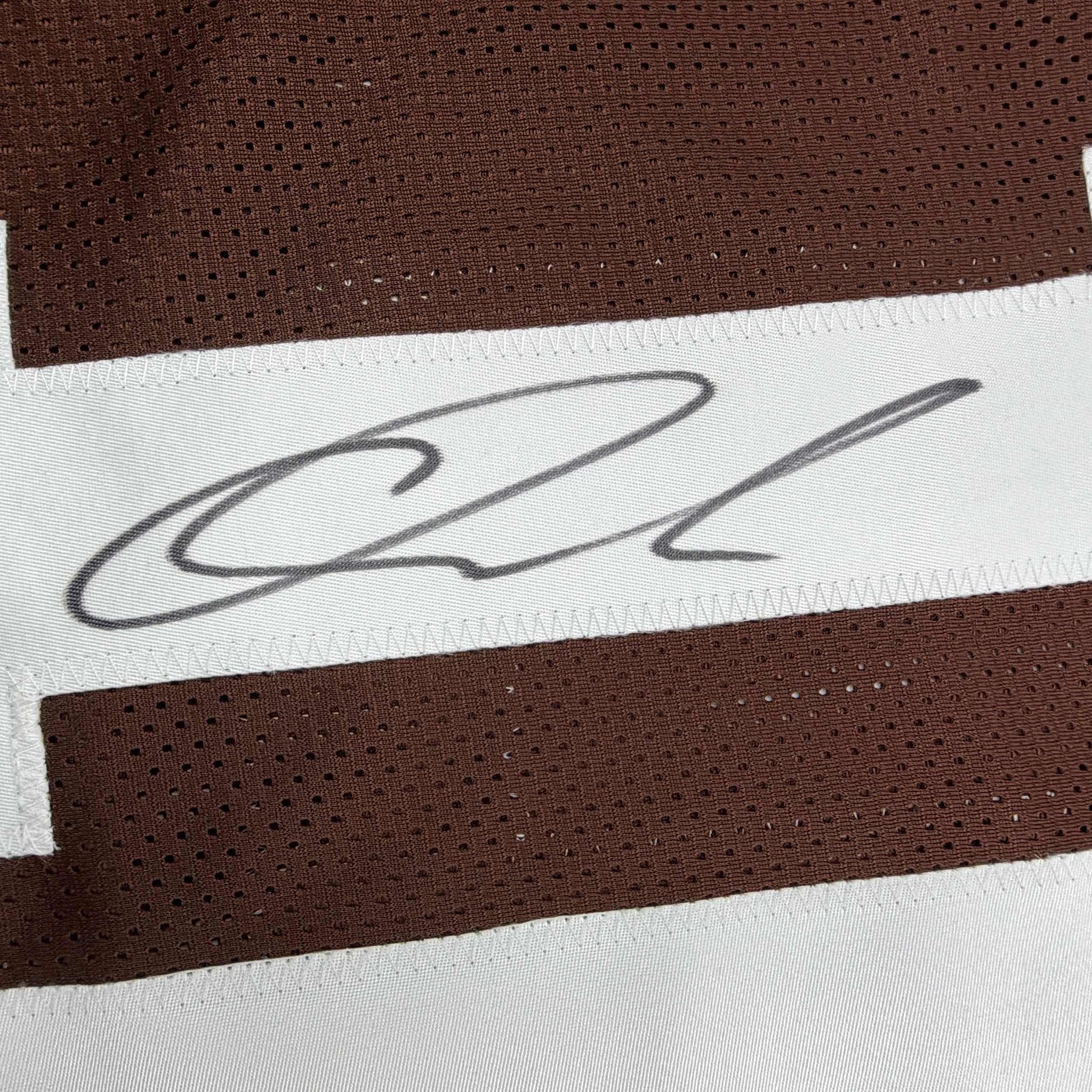 Autographed/Signed Quinshon Judkins Cleveland Football Brown Jersey Beckett BAS COA