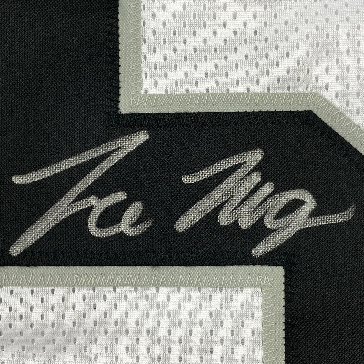 Autographed/Signed Trevon Moehrig Las Vegas Oakland White Football Jersey JSA COA