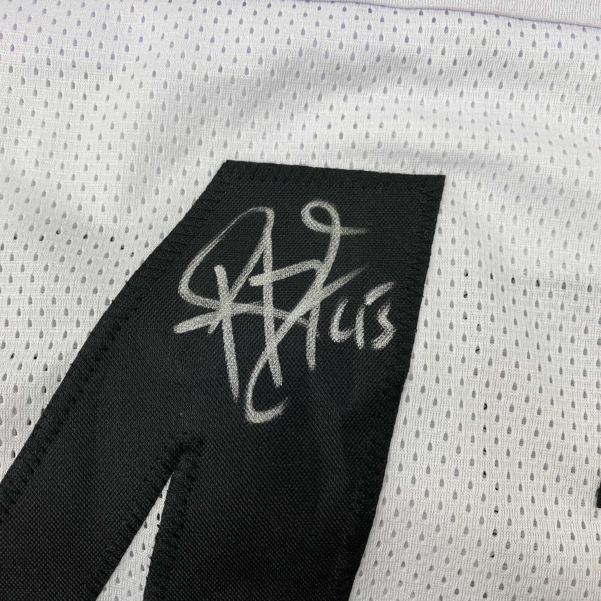 Autographed/Signed Troy Polamalu Pittsburgh White Football Jersey Beckett BAS COA