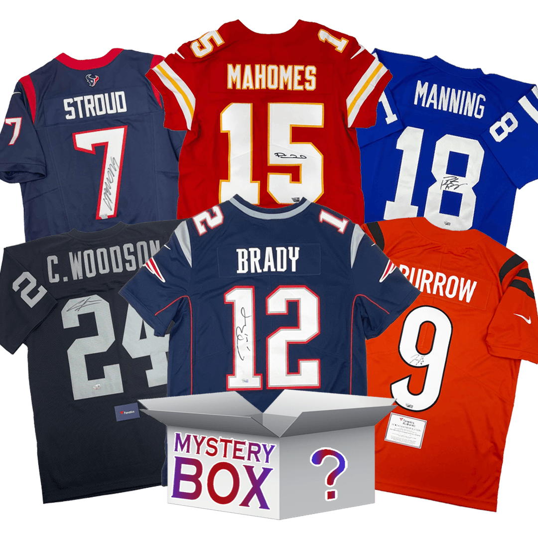 Autographed/Signed Fanatics Authentic Football Jersey Mystery Box with Fanatics COA