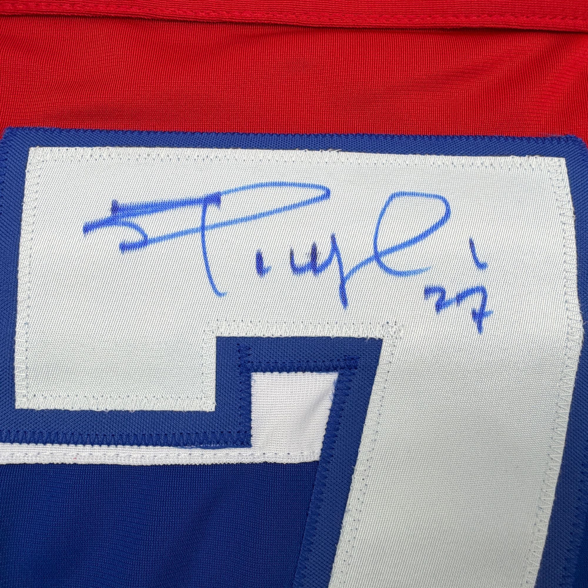 Autographed/Signed Shayne Corson Montreal Red Hockey Jersey Beckett BAS COA