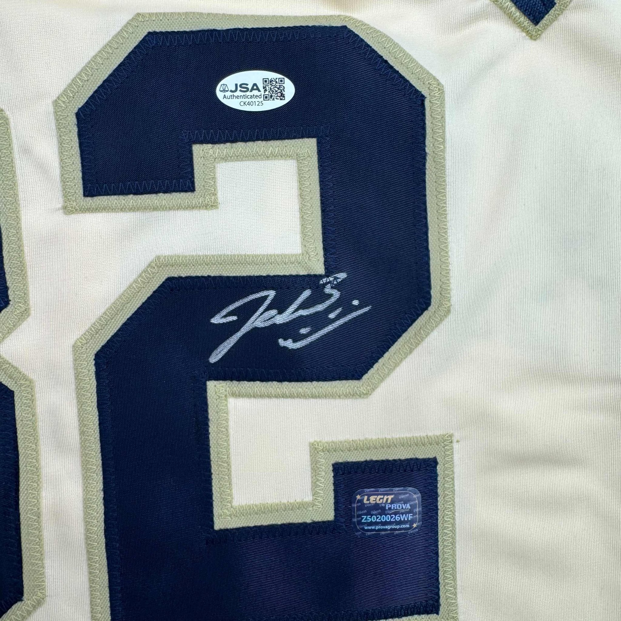 Framed Autographed/Signed Jacob Misiorowski 35x39 Milwaukee Cream Baseball Jersey JSA COA