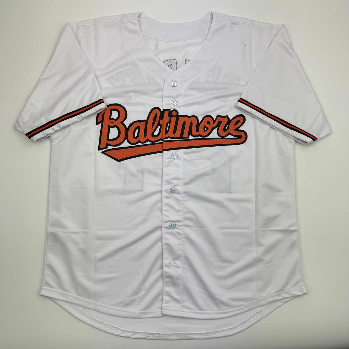 Autographed/Signed Rick Dempsey "MVP 83 WS" Baltimore White Baseball Jersey Beckett BAS COA