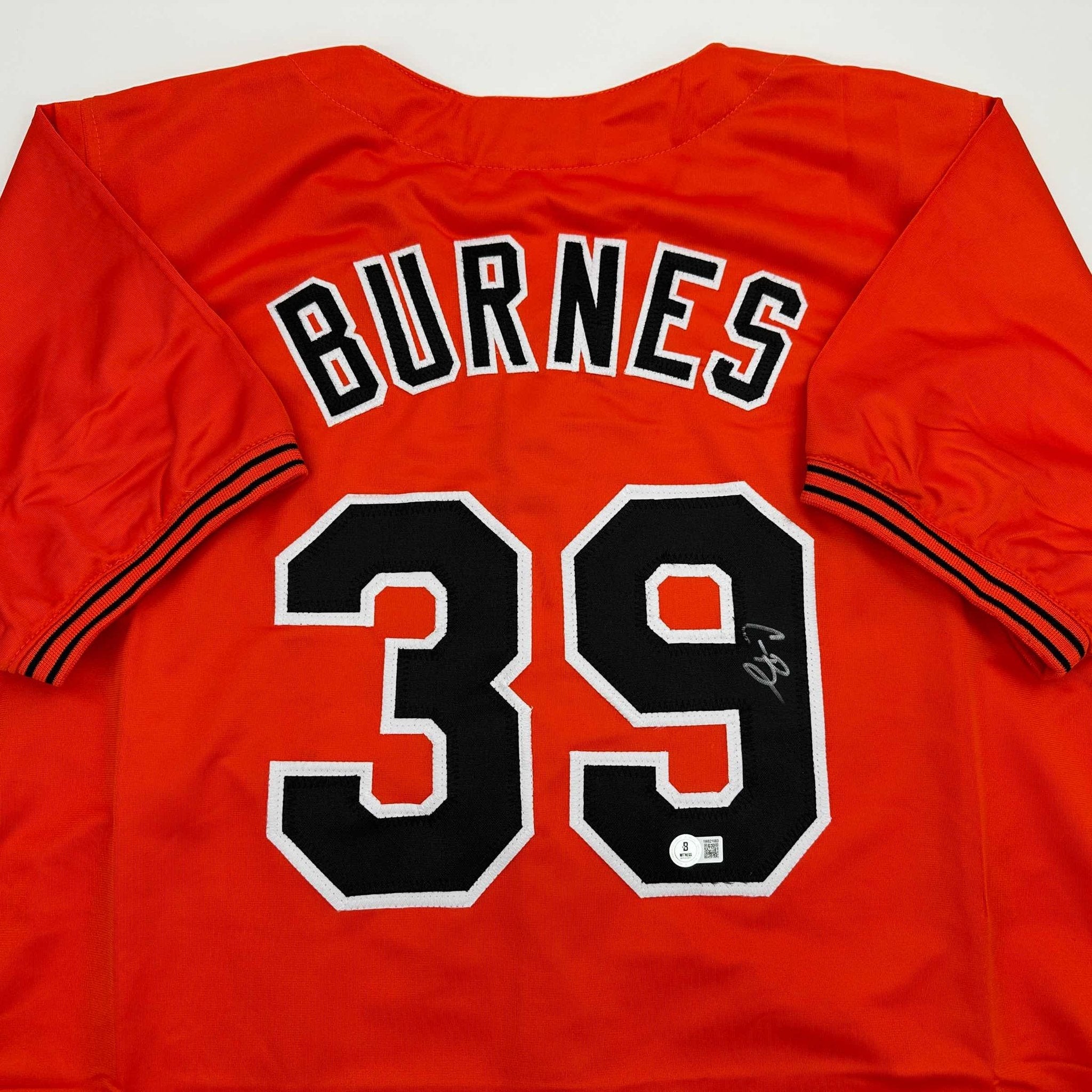 Autographed/Signed Corbin Burnes Baltimore Orange Baseball Jersey Beckett BAS COA