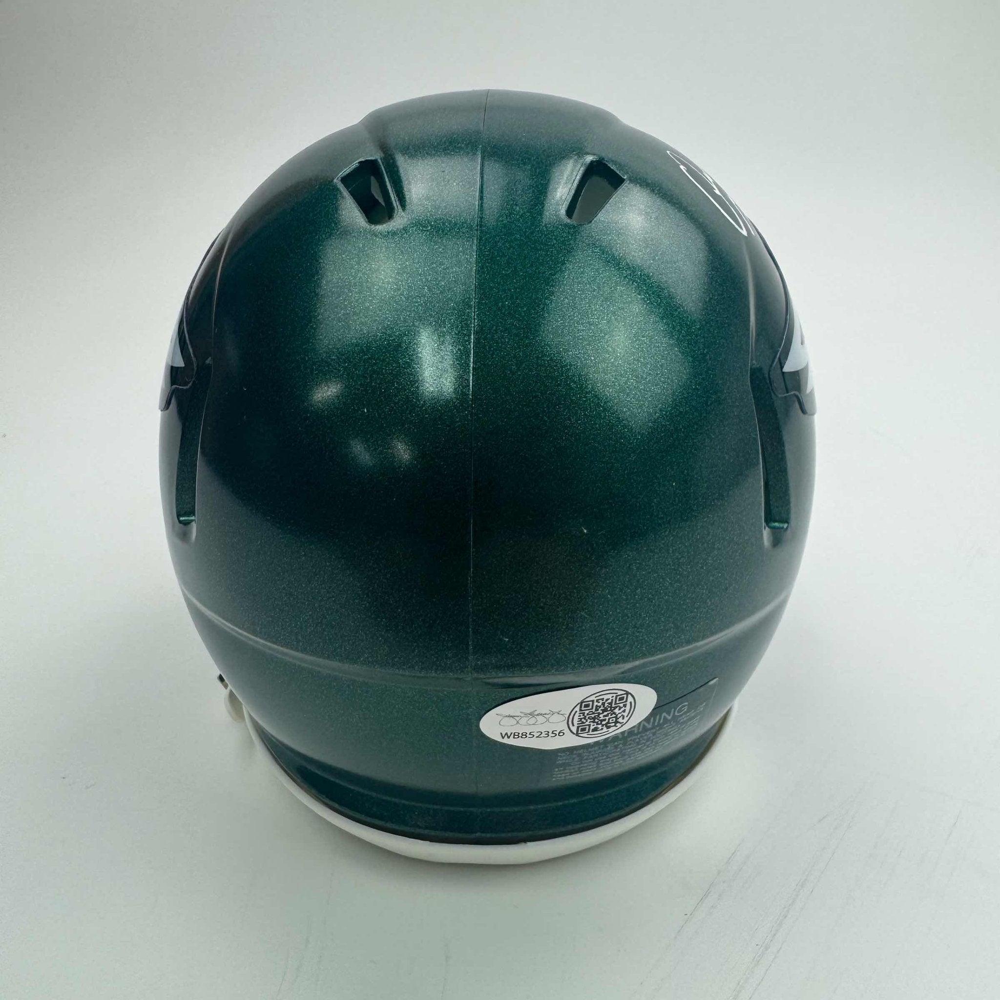 Autographed/Signed Quinyon Mitchell Philadelphia Eagles Green Mini Football Helmet JSA COA