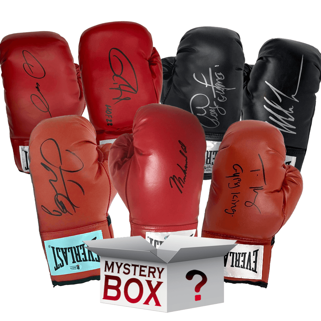 Autographed/Signed Boxing Glove Mystery Box with PSA JSA or Beckett COA