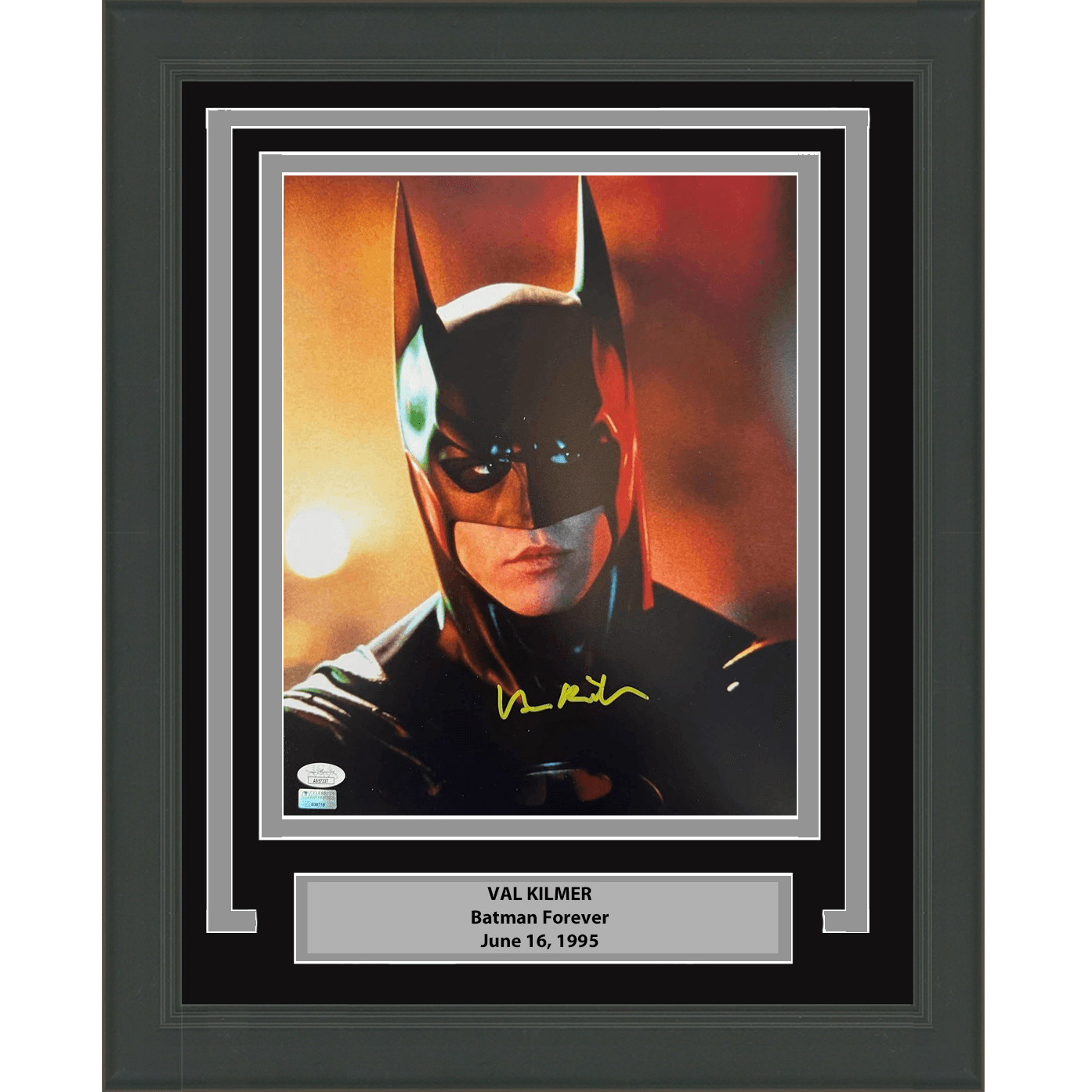 Framed Autographed/Signed Val Kilmer Batman Forever Movie 11x14 Photo JSA COA #2