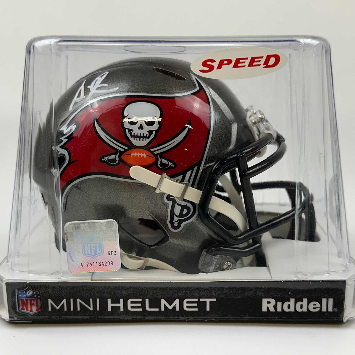 Autographed/Signed Simeon Rice Tampa Bay Buccaneers Mini Football Helmet Beckett BAS COA
