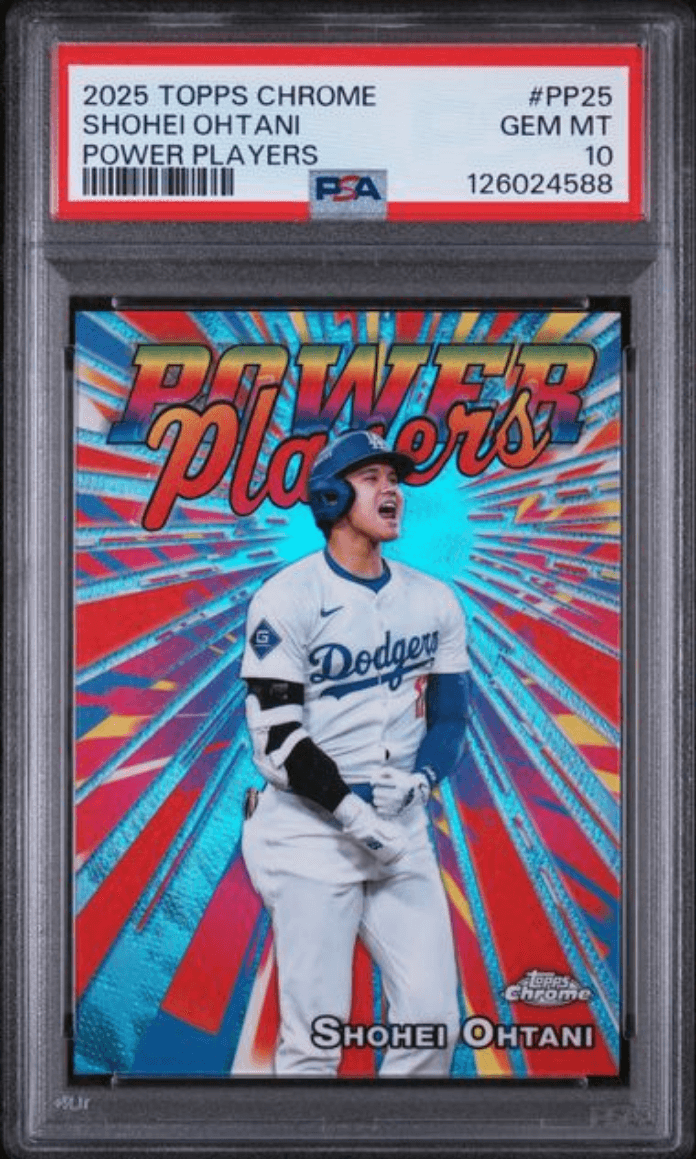 Graded 2025 Topps Chrome Shohei Ohtani #PP25 Power Players Baseball Card PSA 10 Gem Mint