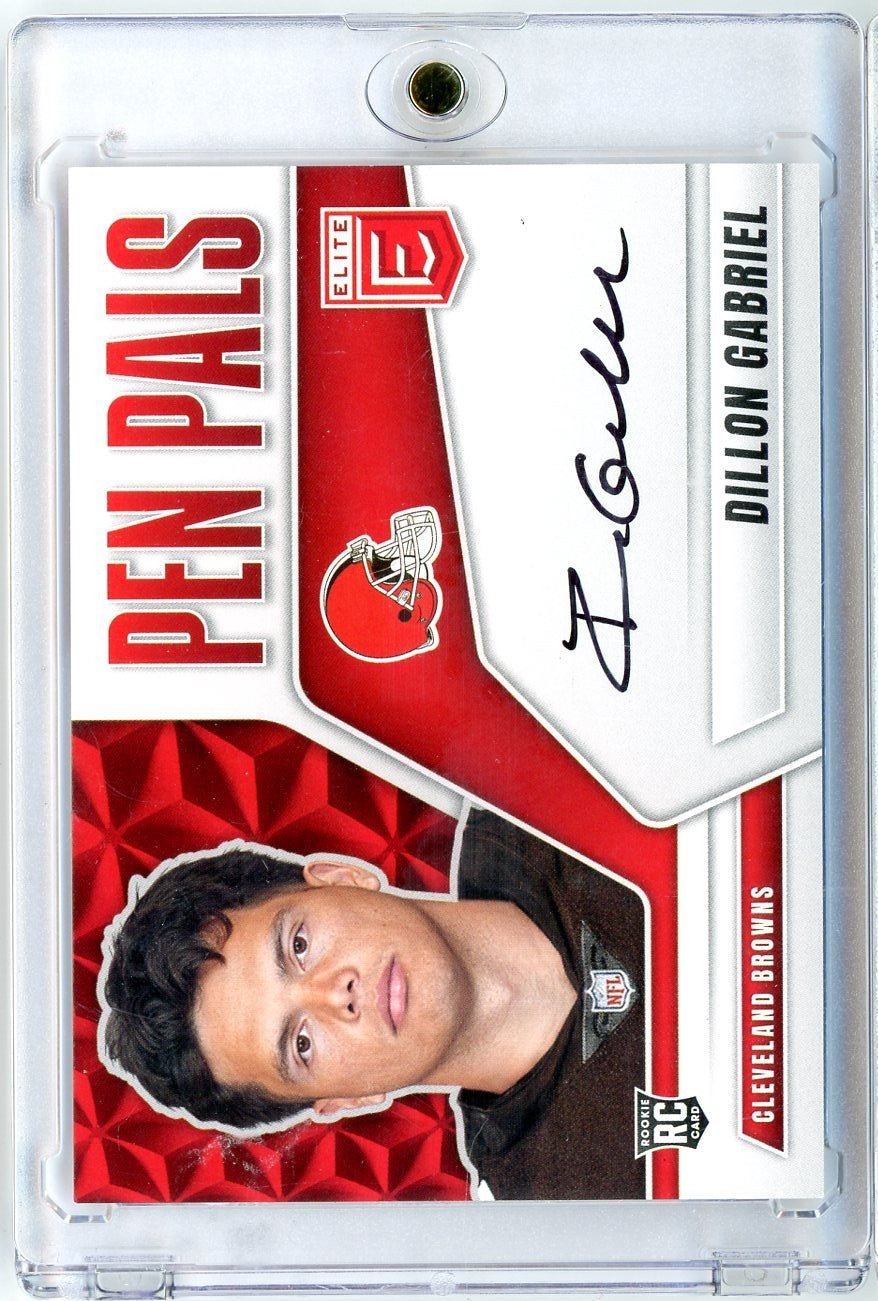 2025 Donruss Elite Pen Pals Dillon Gabriel #PPDGA Auto Rookie RC Football Card