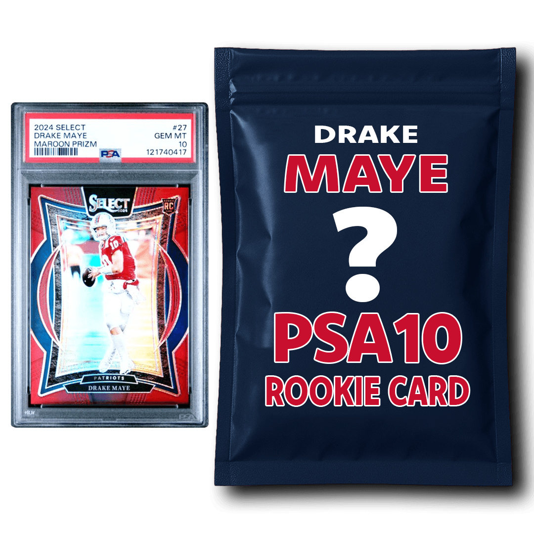 Drake Maye PSA 10 Graded Football Rookie Card Mystery Pack