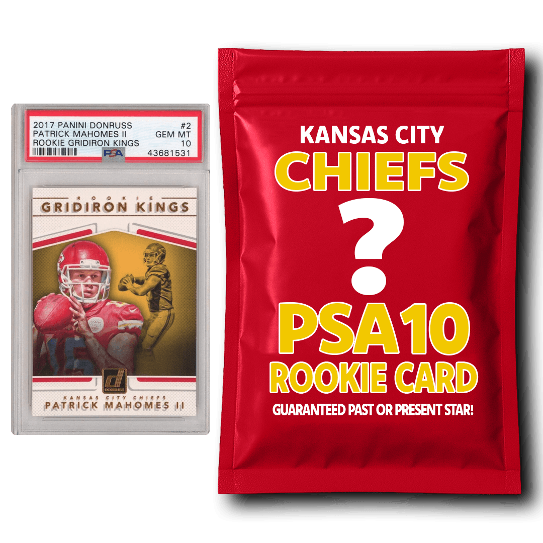 Kansas City Chiefs PSA 10 Graded Rookie Card Mystery Pack