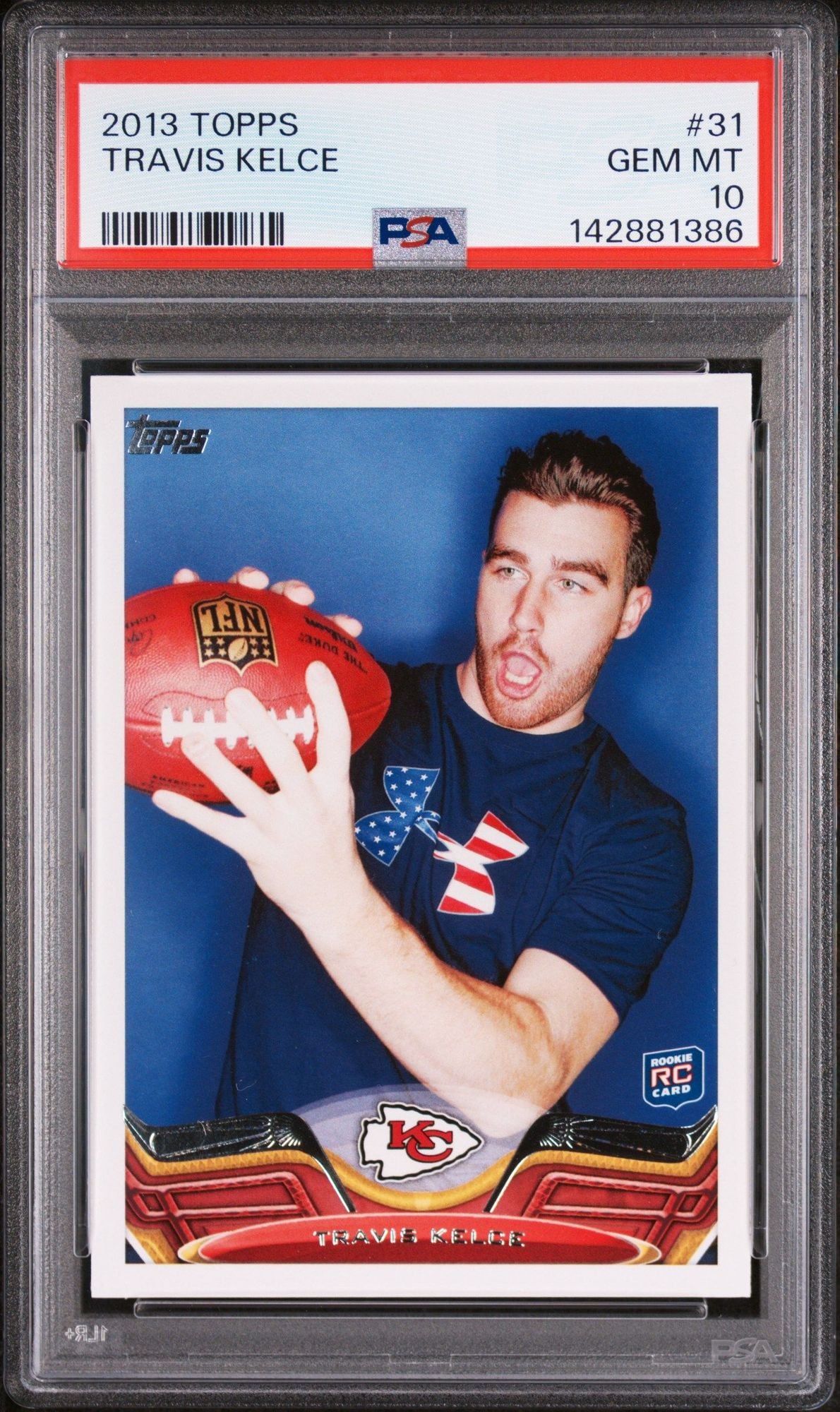Graded 2013 Topps Travis Kelce #31 Rookie RC Football Card PSA 10 Gem Mint