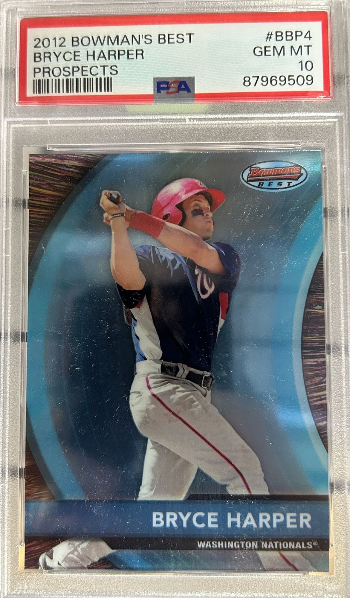 Graded 2012 Topps Bowmans Best Bryce Harper #BBP4 Prospects Rookie RC Baseball Card PSA 10 Gem Mint