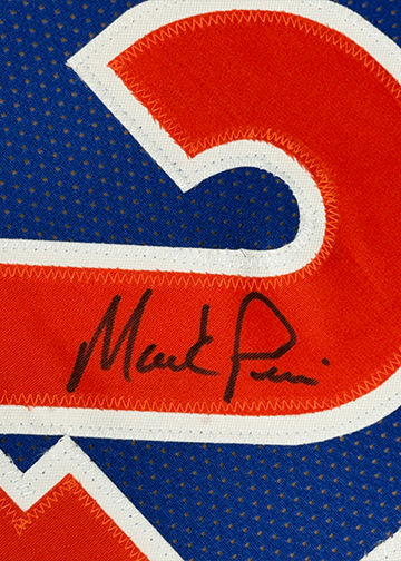 Framed Autographed/Signed Mark Price 35x39 Cleveland Blue Basketball Jersey PSA COA