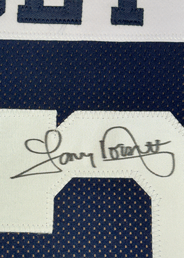 Framed Autographed/Signed Tony Dorsett 35x39 Dallas Thanksgiving Day Football Jersey JSA COA