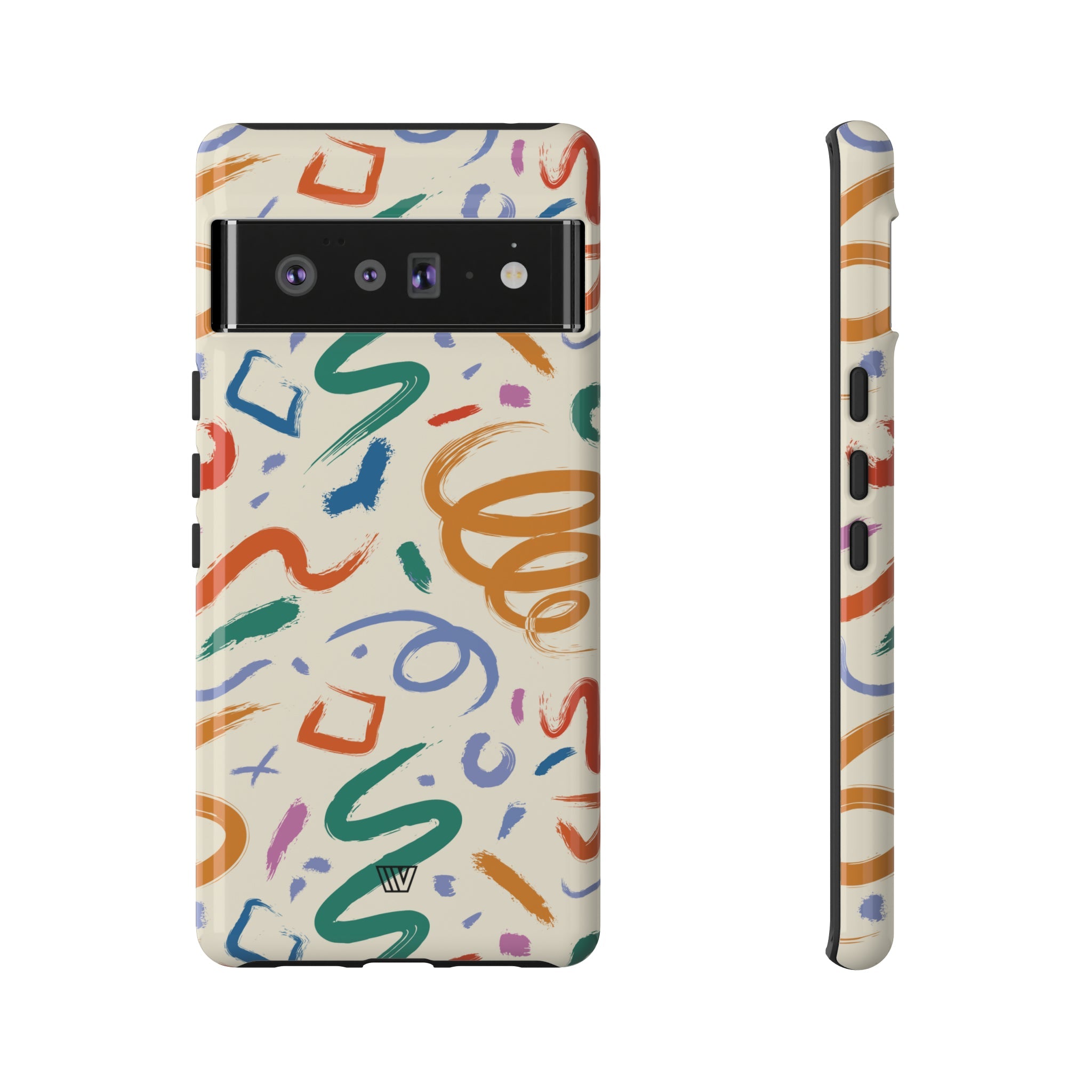 DOODLE BRUSH STROKES | Tough Phone Case