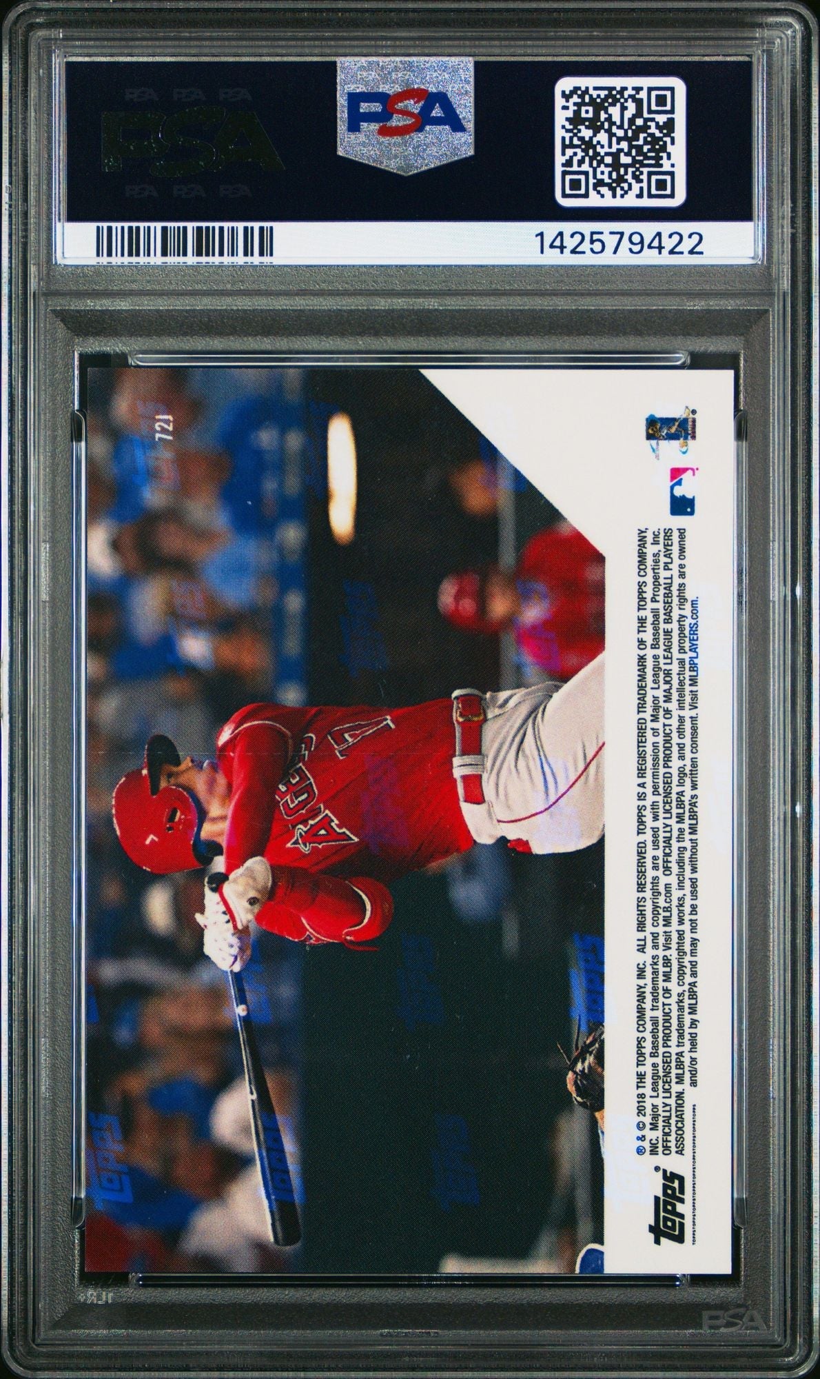 Graded 2018 Topps Now Shohei Ohtani #72J 1st Career Triple Japanese Rookie RC Baseball Card PSA 10 Gem Mint