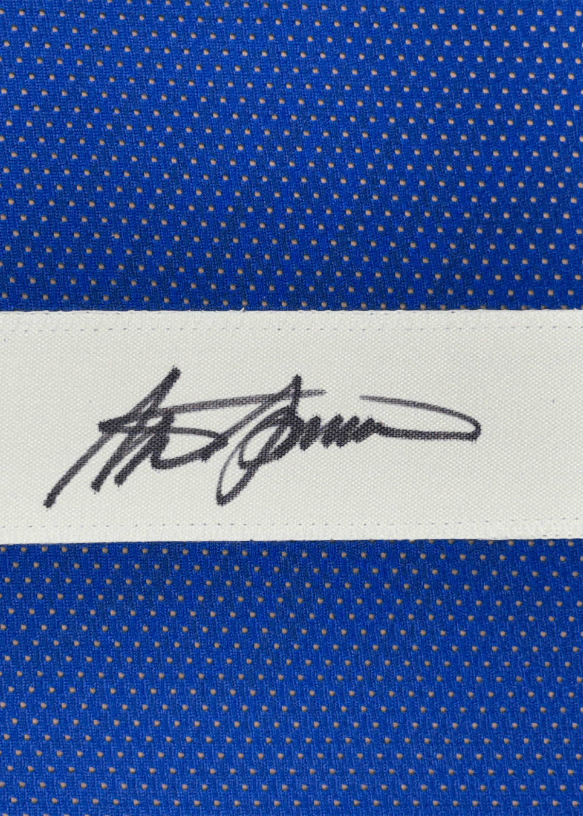 Framed Autographed/Signed Steve Spurrier 35x39 Florida Blue College Football Jersey JSA COA
