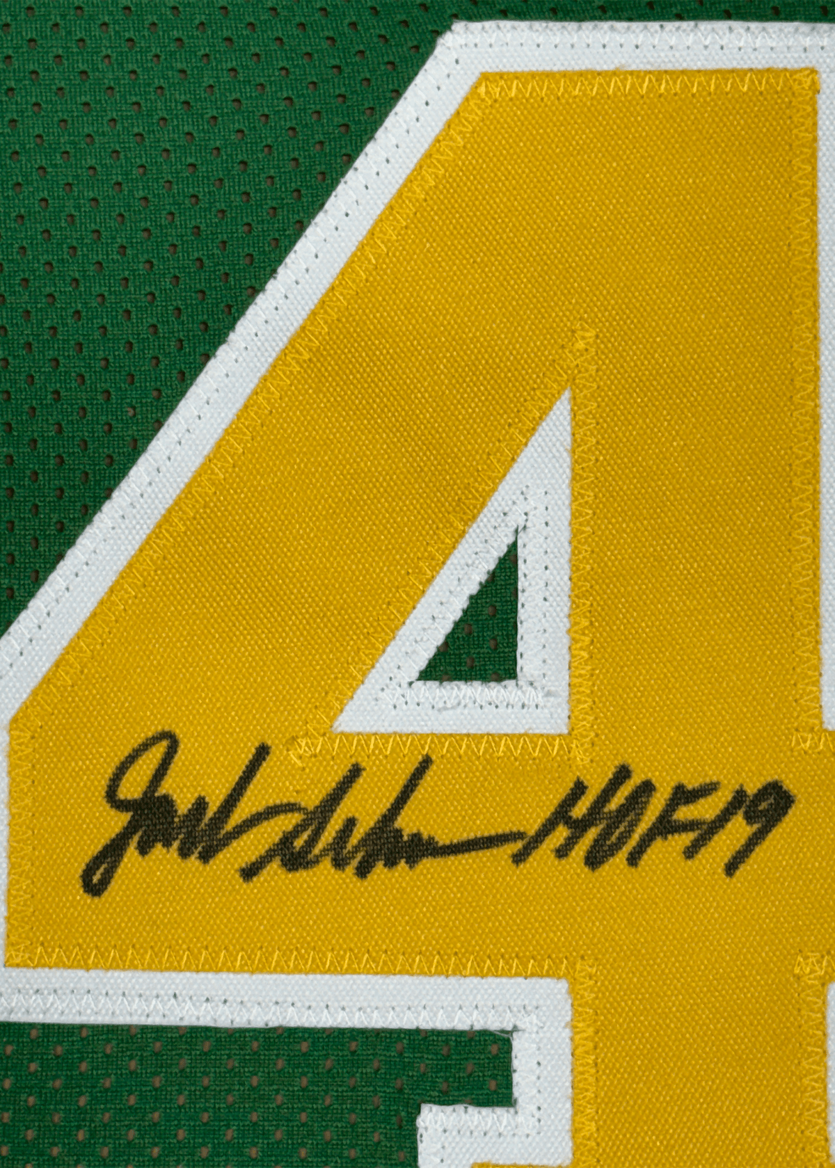 Framed Autographed/Signed Jack Sikma 35x39 Seattle Green Basketball Jersey JSA COA