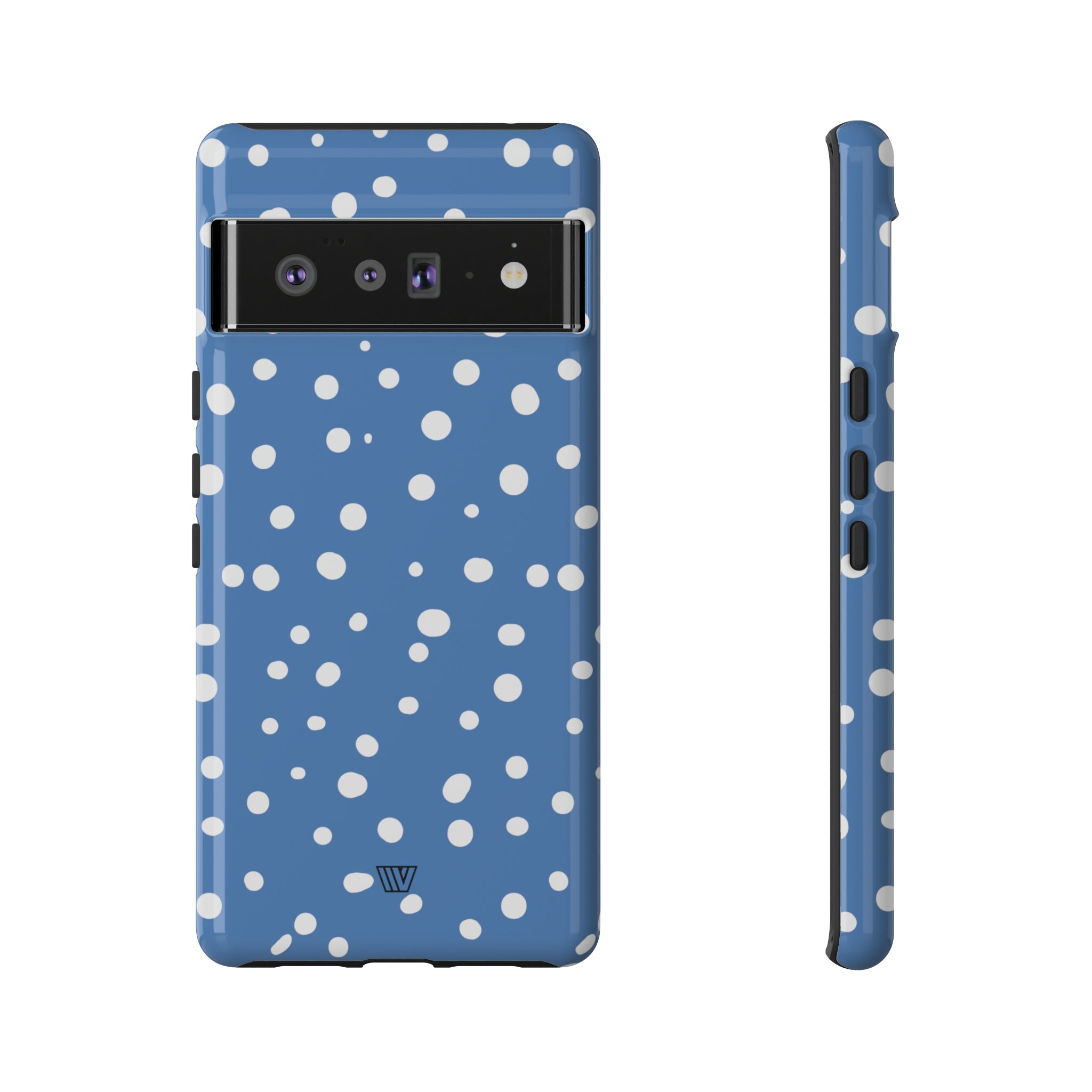 DUSTY BLUE DOTS | Tough Phone Case
