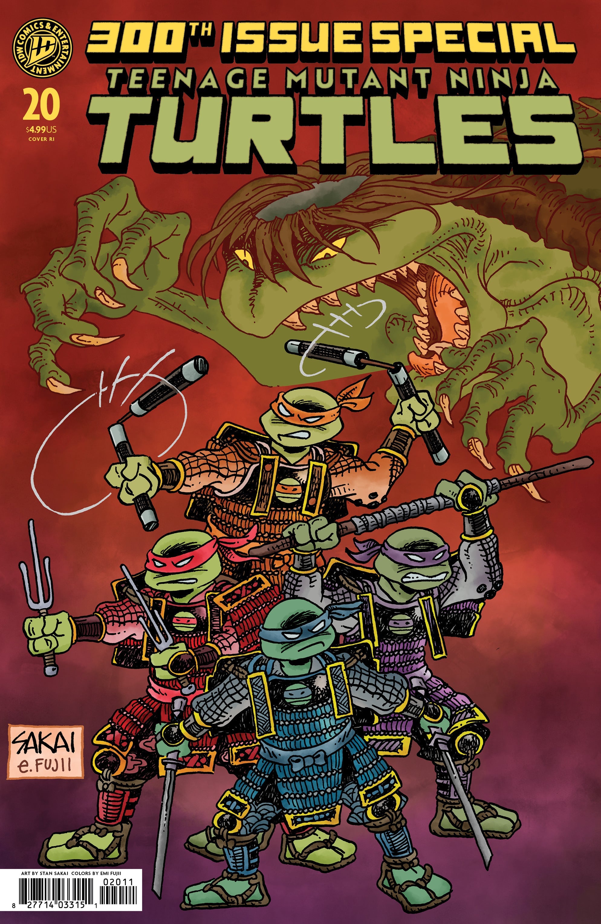 Teenage Mutant Ninja Turtles #20 300Th Issue Special I 1:50 Sakai (07/