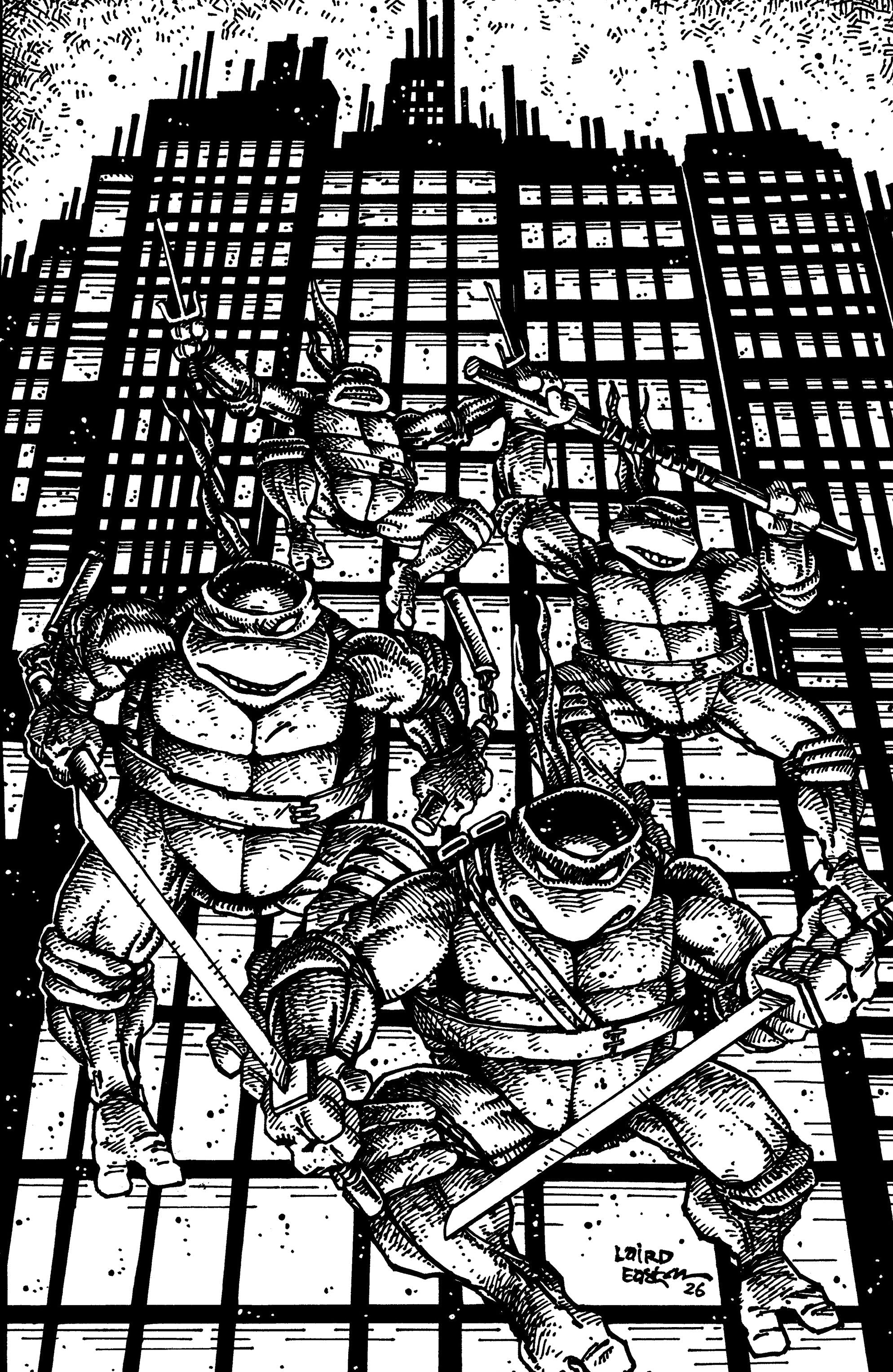 Teenage Mutant Ninja Turtles #20 300Th Issue Special H 1:25 Eastman & Laird Virgin B&W (07/22/2026) Idw