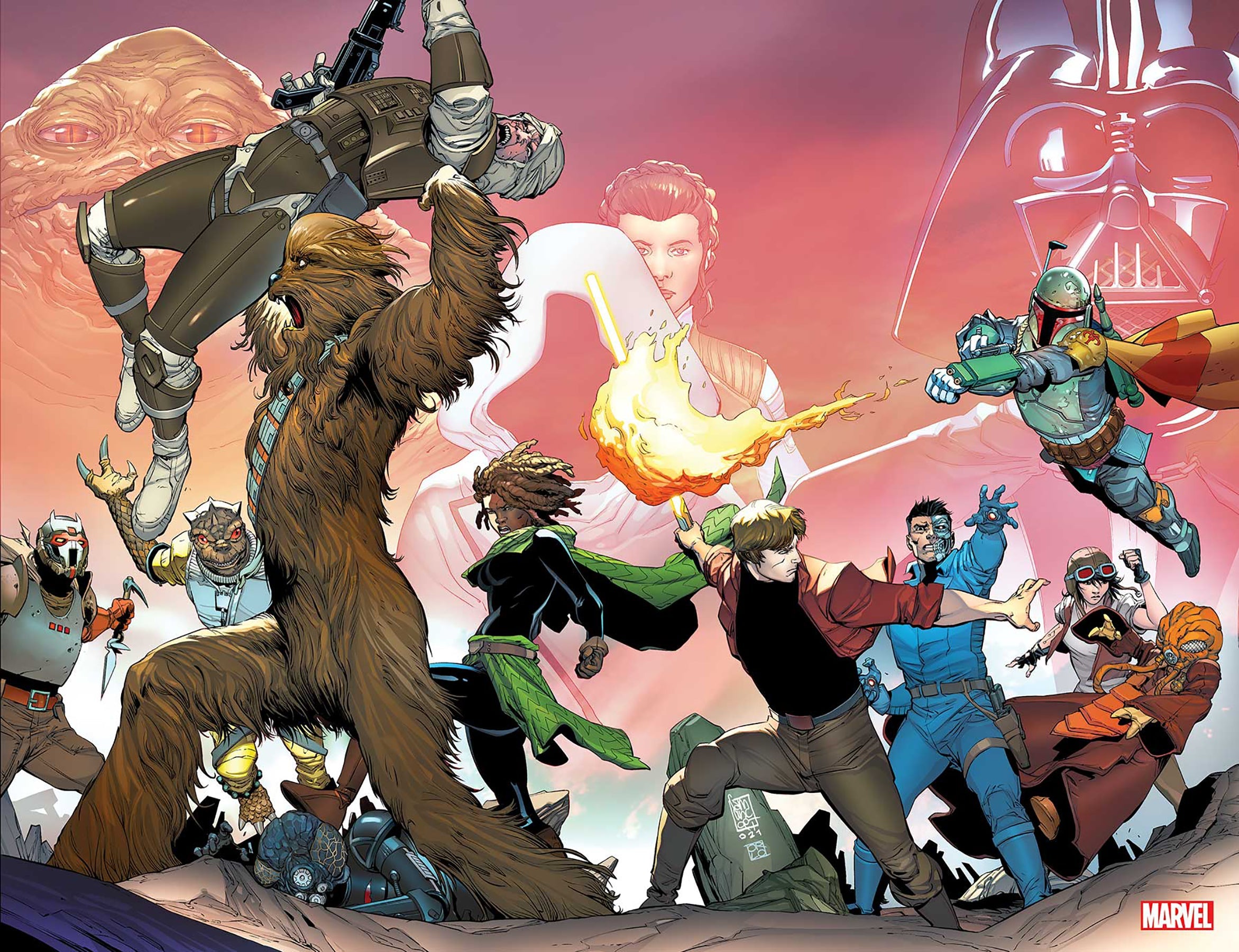 Star Wars War Bounty Hunters #1 C (Of 5) Giuseppe Camuncoli Wrpad Variant (06/02/2021) Marvel