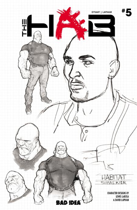Hab #5 (Of 5) F 1:20 Lewis Larosa David Lapham Character Design Variant (10/07/2026) Bad Idea