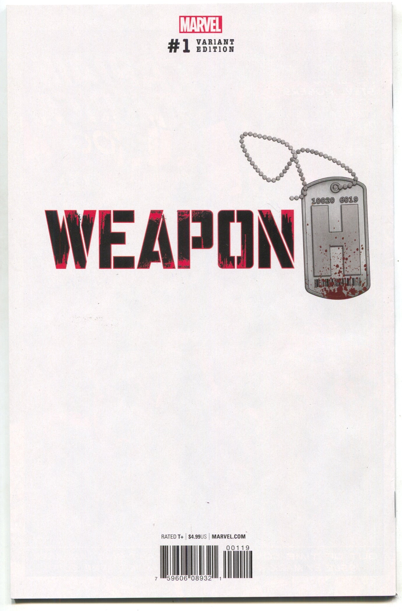 Weapon H 1 Marvel Legacy 2018 1:100 Leinil Francis Yu Virgin Variant Wolverine Hulk NM