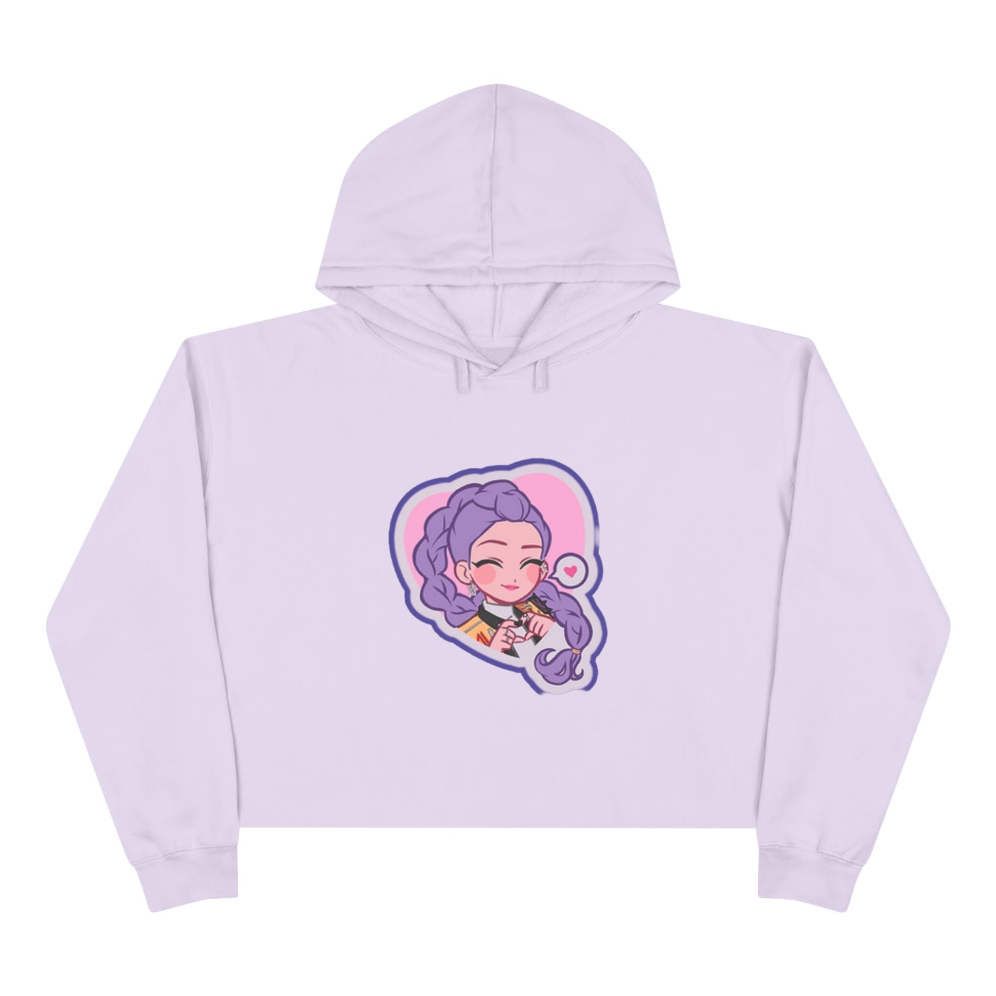 Idol style 2 Crop Hoodie | Cute Cartoon Design, Stylish Streetwear, Perfect for Gifts, Cosplay, and Fall Fashion