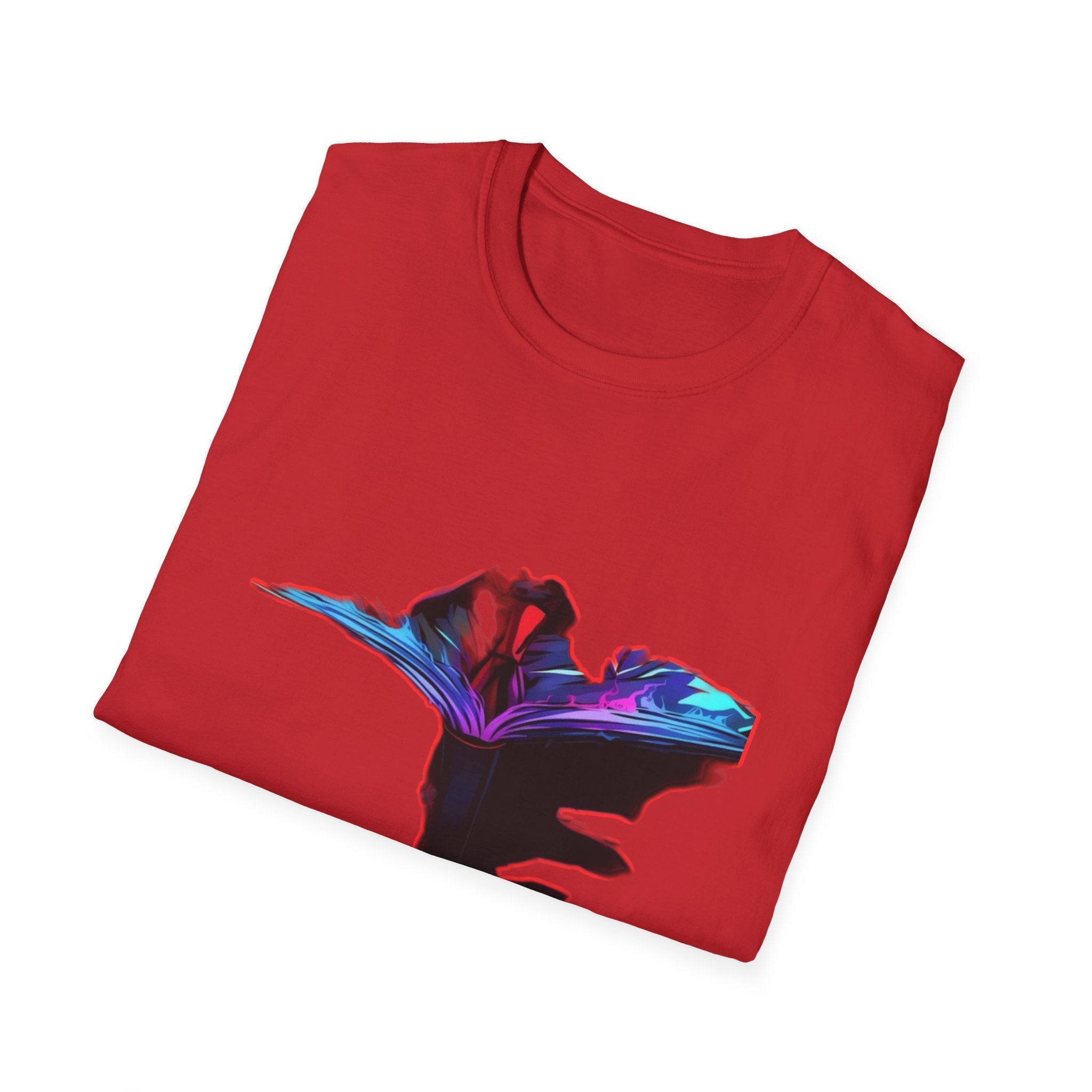 Dn Colorful Artistic Michigan Unisex Softstyle T-Shirt, Casual Wear, Unique Gift, Summer Outfit, Birthday Present, Art Lover's Tee