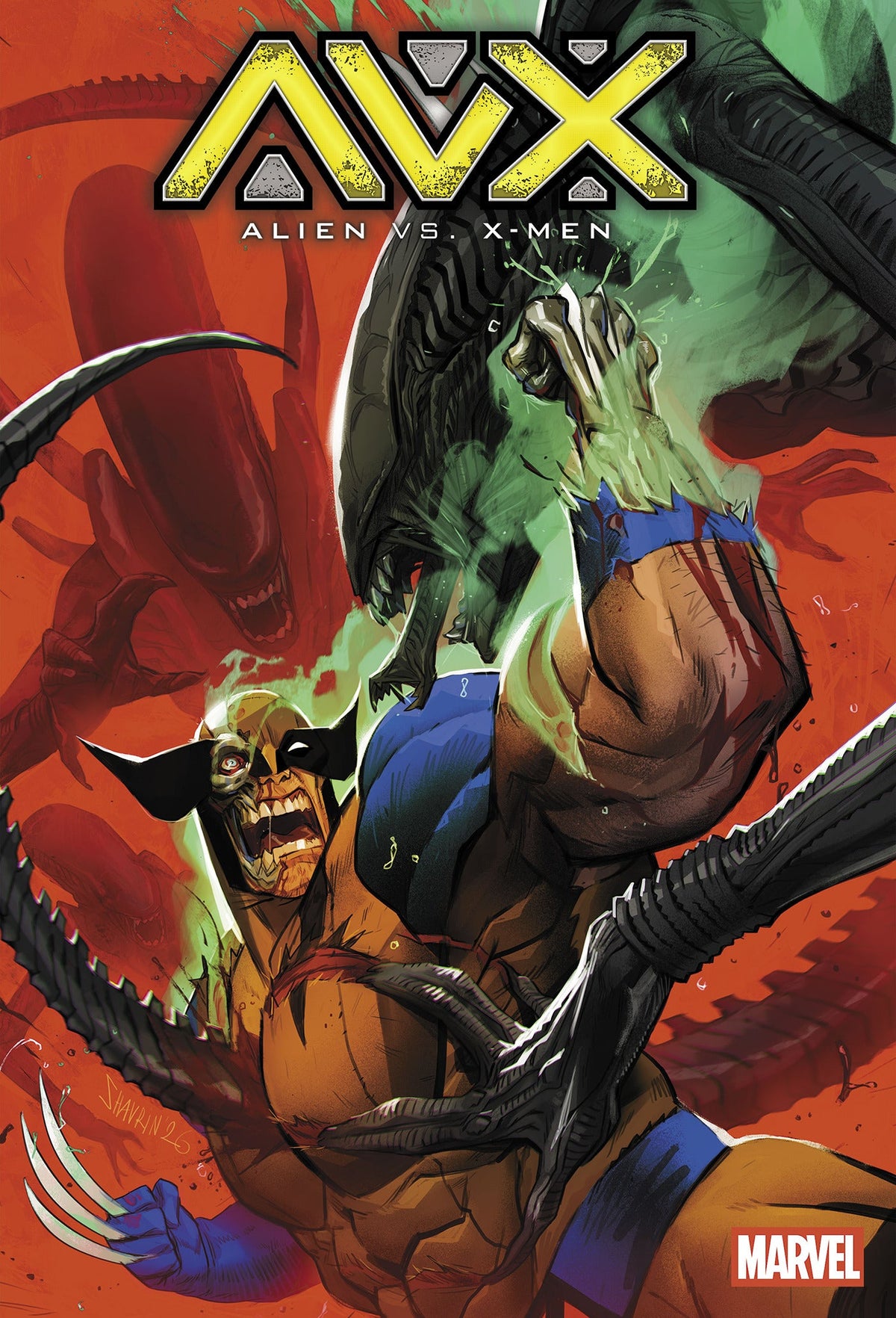Alien Vs X-Men #1 F 1:25 Ivan Shavrin Variant (09/30/2026) Marvel