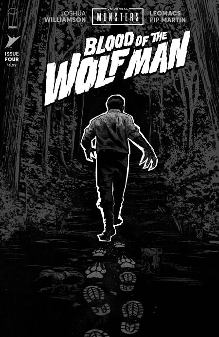 Universal Monsters Blood Of The Wolf Man #4 (Of 4) D 1:25 Mike Del Mundo B&W Classic Horror (09/23/2026) Image