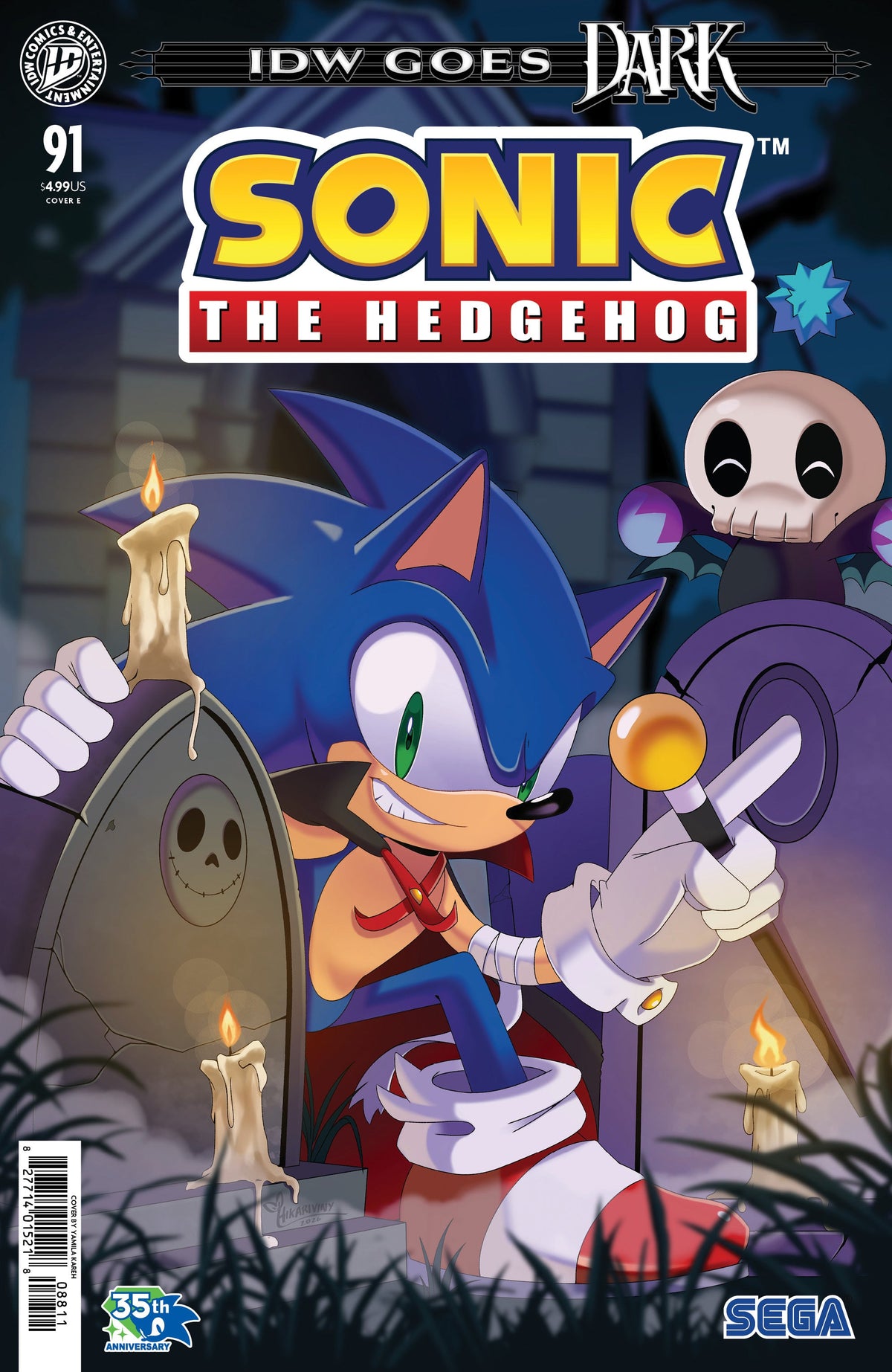 Sonic The Hedgehog #91 E Kareh Idw Goes Dark Variant (10/28/2026) Idw