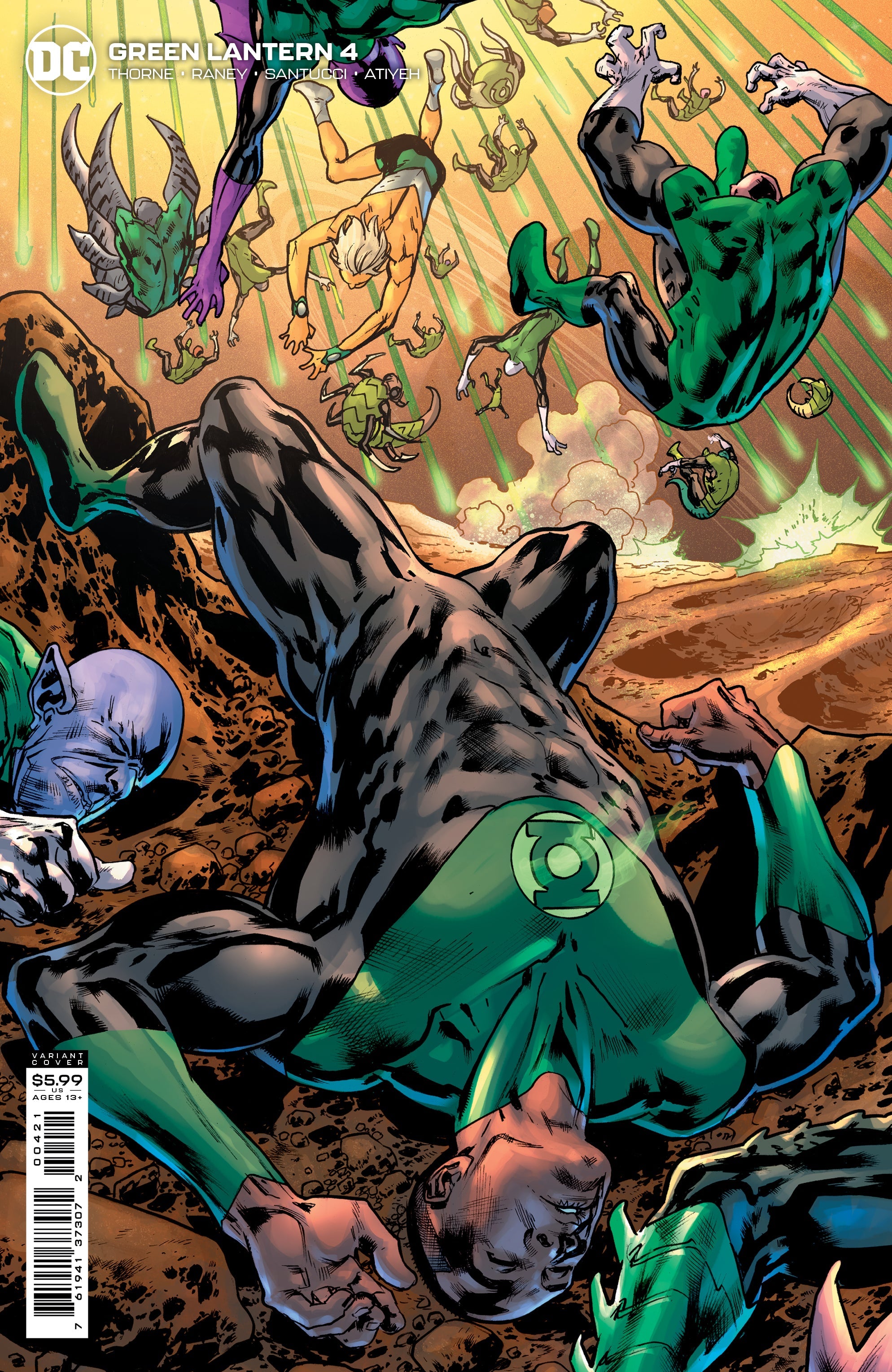 Green Lantern #4 B Bryan Hitch Card Stock Variant (07/06/2021) Dc