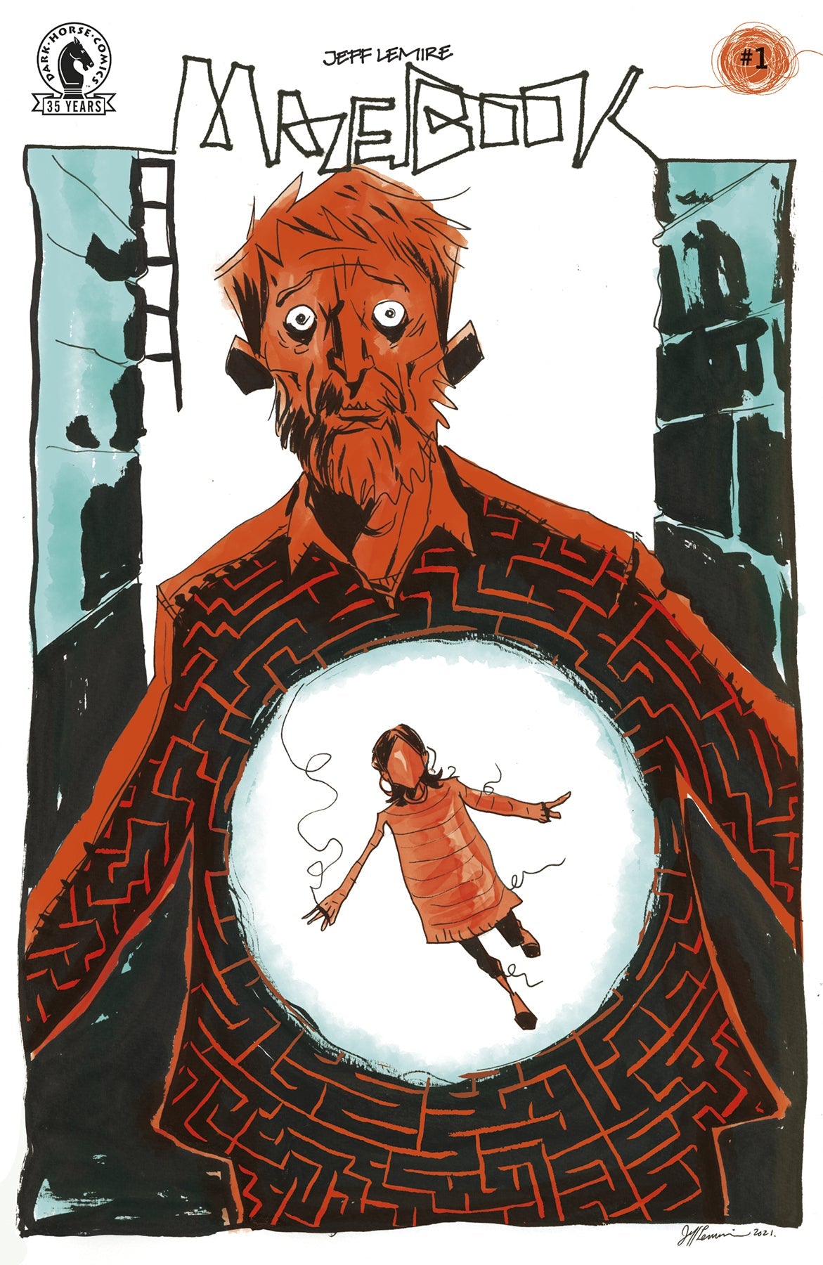 Mazebook #1 (Of 5) A Jeff Lemire (09/08/2021) Dark Horse