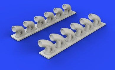 Eduard 632081 1/32 Aircraft- P39Q/N Exhaust Stacks for KTY (Resin)