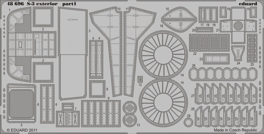 Eduard 48696 1/48 Aircraft- S3 Exterior for ITA