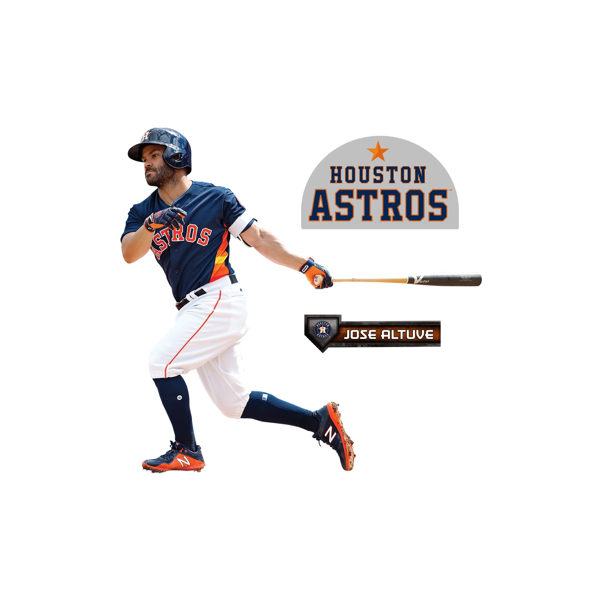 José Altuve - RealBig Collection - Official MLB - Houston Astros - Reusable Vinyl Wall Decals #2